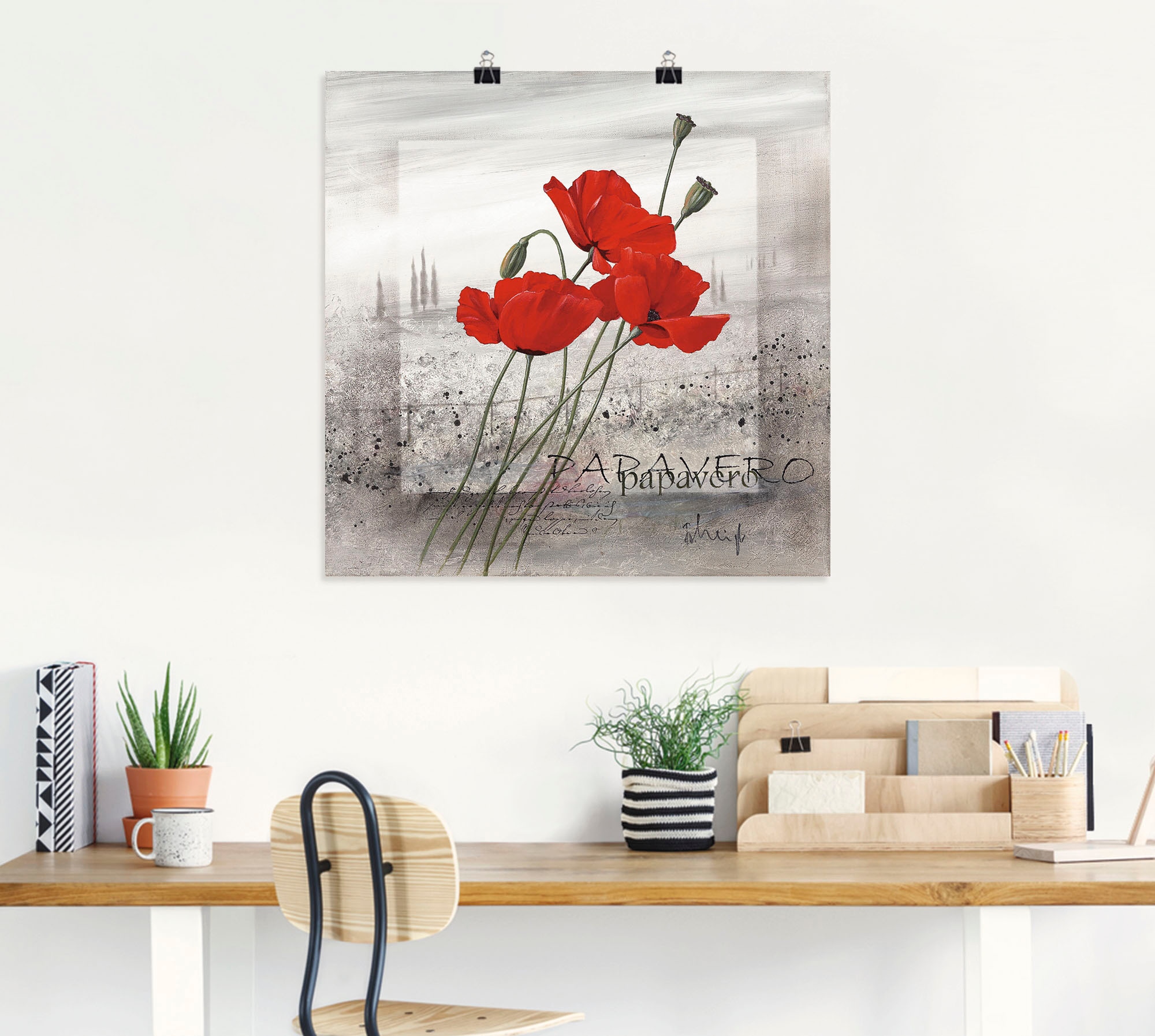 Artland Wandbild »Mohnblumen« Blumen 1 Stk. tlg. als Leinwandbild, Poster in verschied. Größen