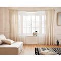 Guido Maria Kretschmer Home&Living Vorhang »Clara«, (1 St.), blickdicht, Leinen Optik, mit trendigen Bommeln
