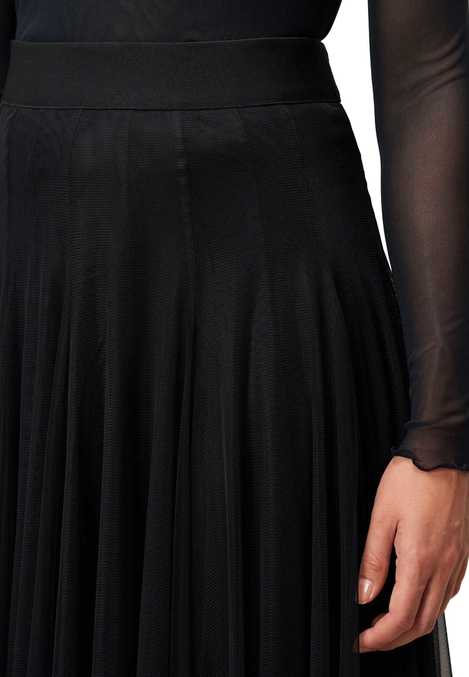 Zero Faltenrock »Meshrock mit Gummibund«