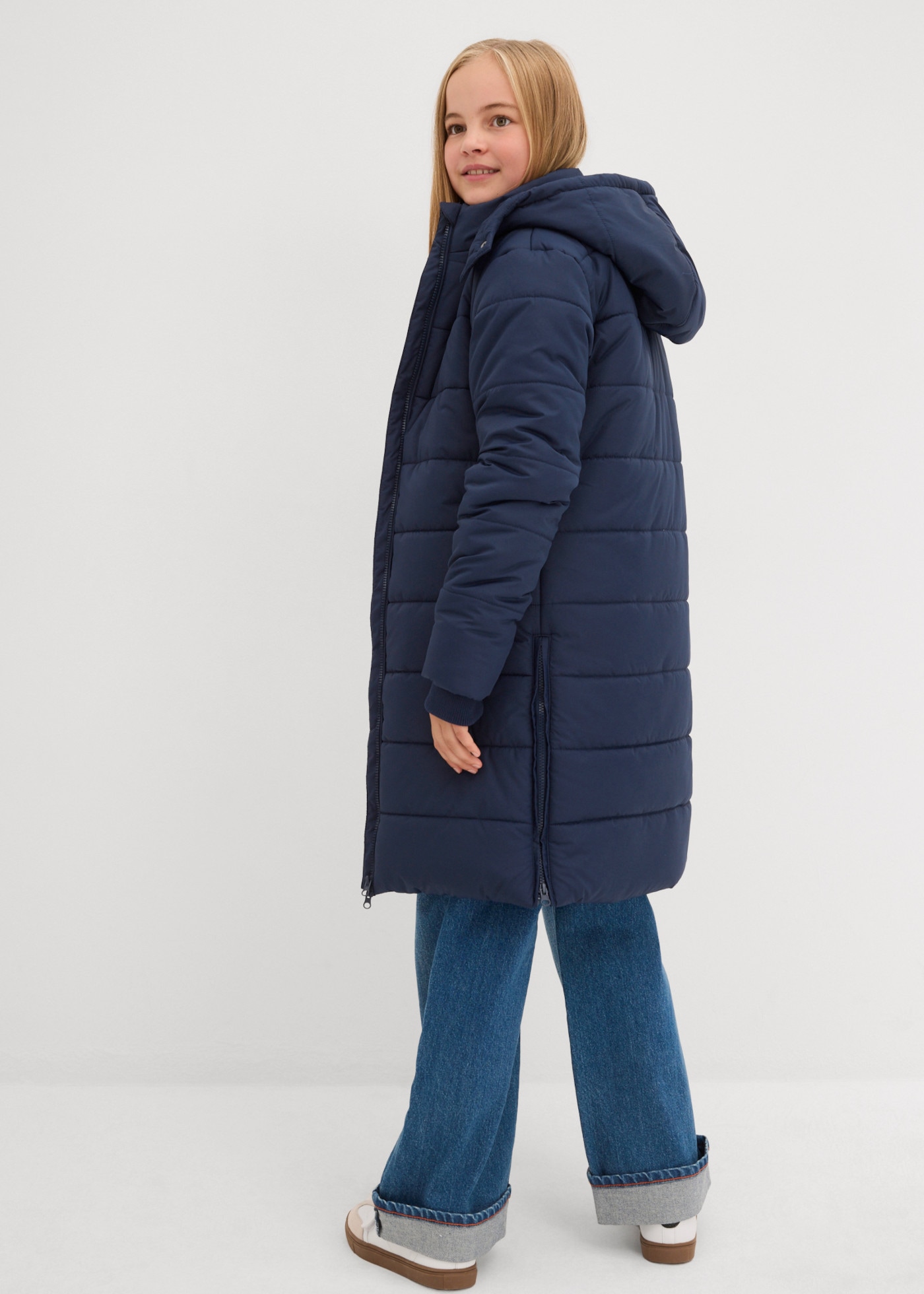 bonprix Steppmantel für Mädchen, Regular Fit, mit Steppung