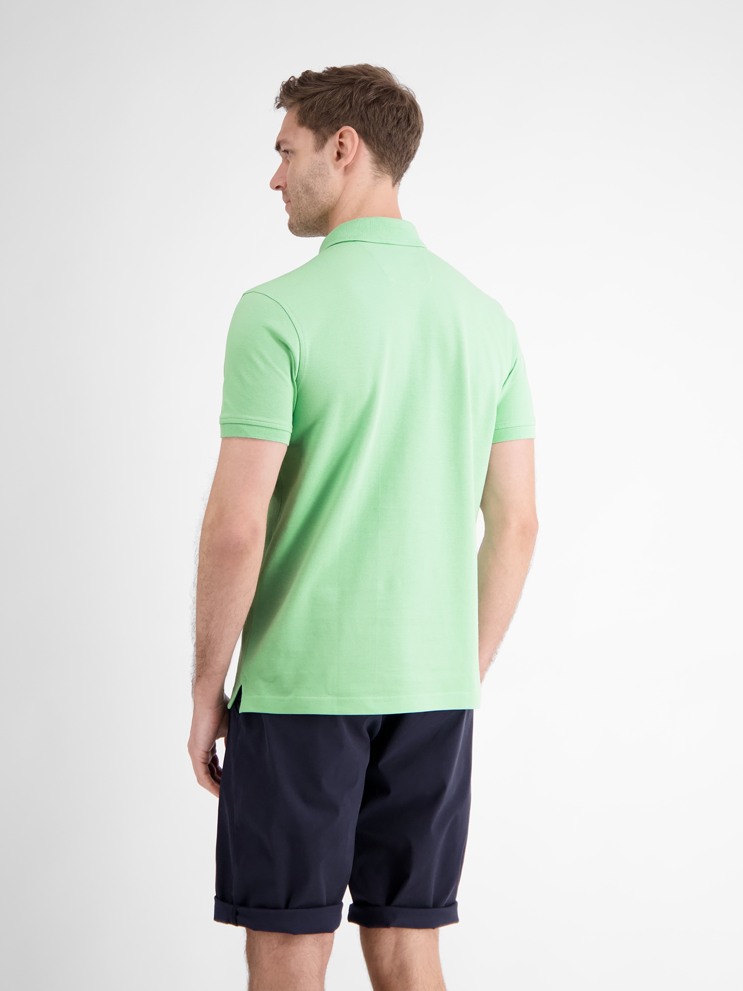 LERROS Poloshirt »LERROS Basic Poloshirt für Herren, unifarben«