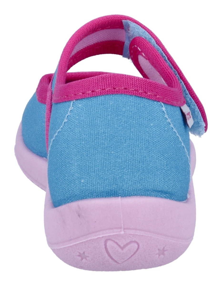 Richter Hausschuh »Mia«  Kindergartenschuh, Klettschuh mit WMS, Größeschablone zum Download