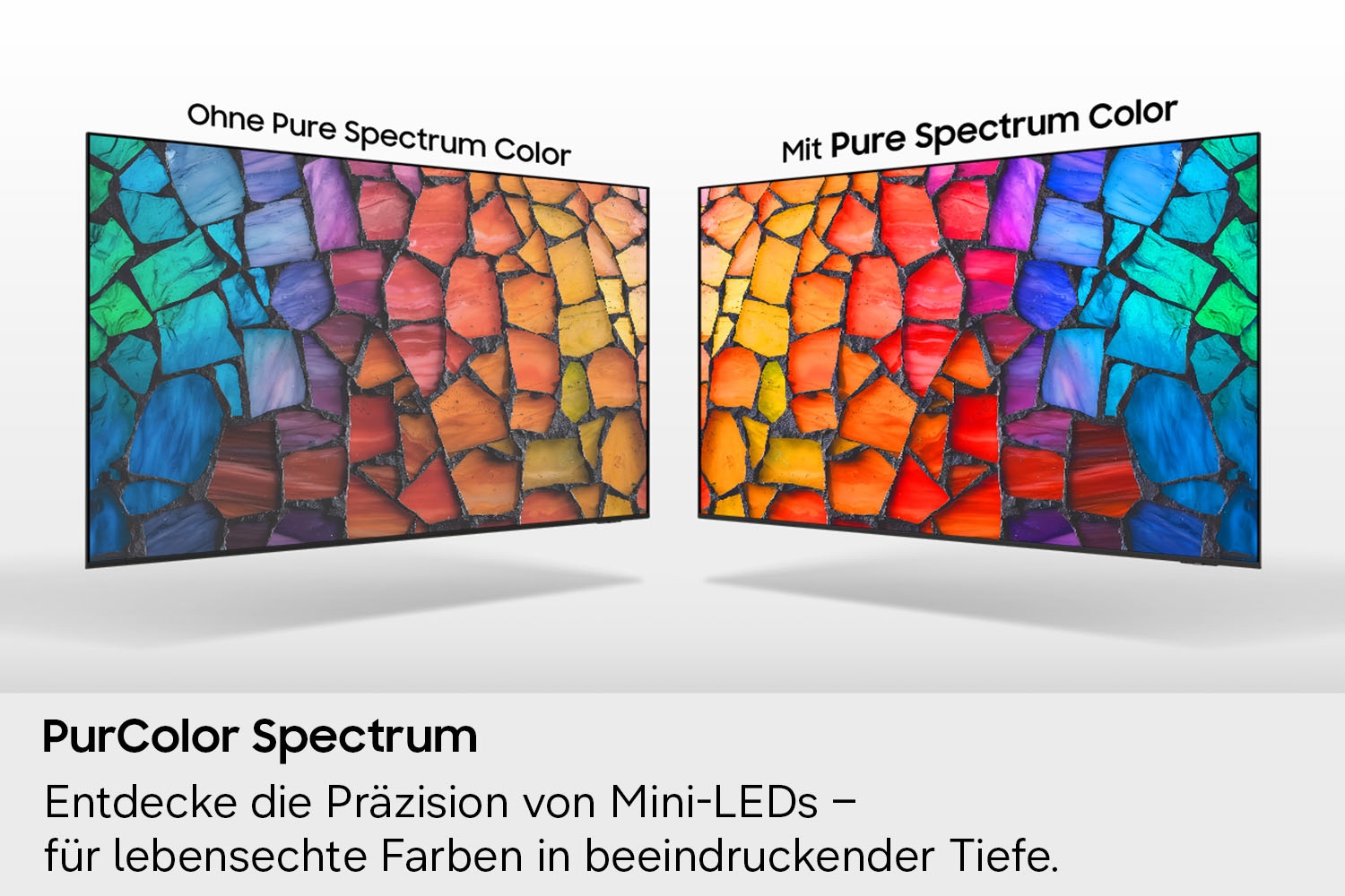 Samsung Mini-LED-Fernseher »GU43M70HAU« 108 cm/43 ″ Smart-TV Mini-LED HDR, Pure Spectrum Color, Dynamik Sound Pack, bis 144Hz