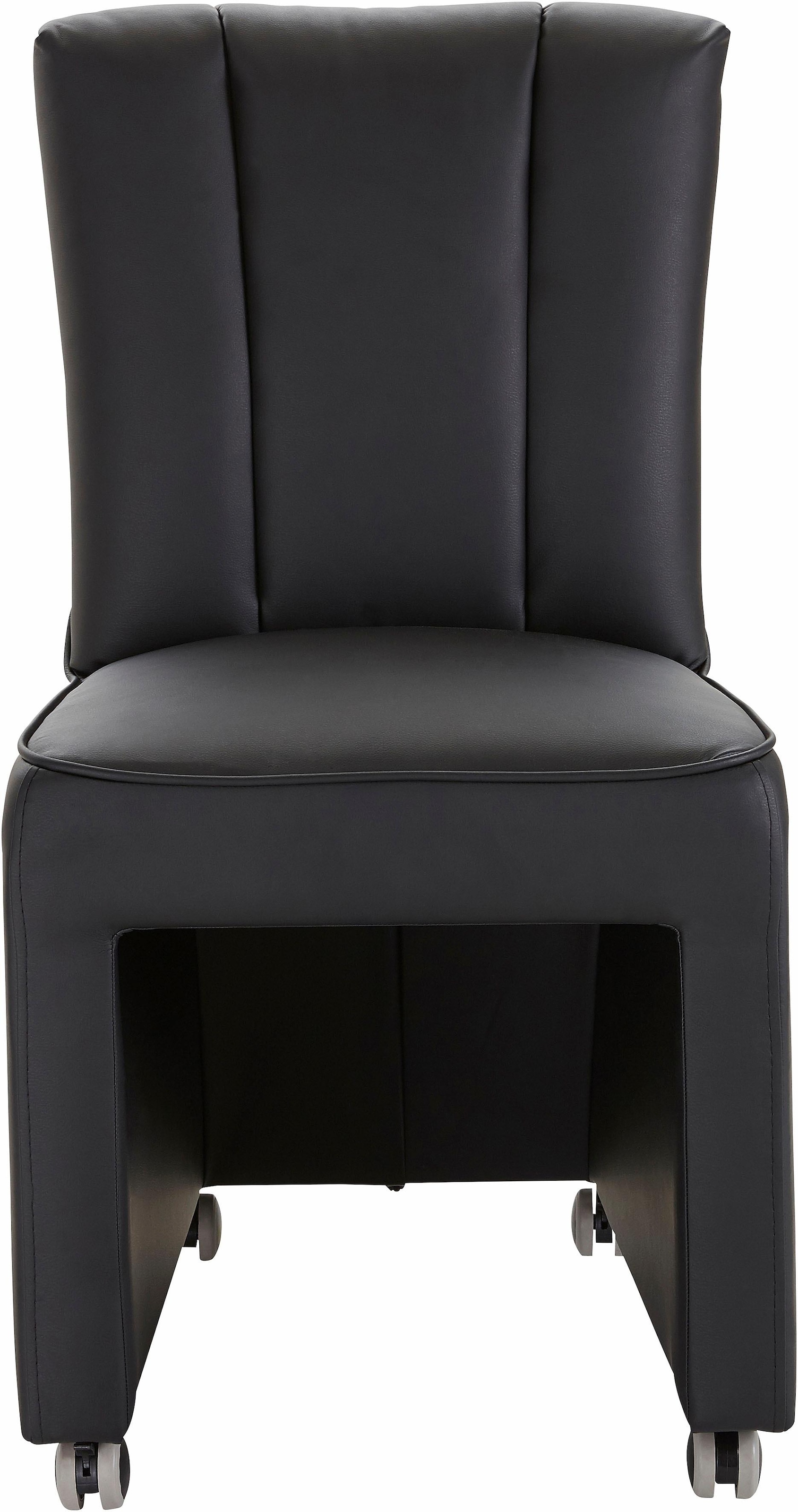 exxpo - sofa fashion Sessel »Costa, Loungesessel, Hochlehnsessel,  auf Rollen, Komfortsitzhöhe 53cm« kompakt und bequem, Breite 52 cm