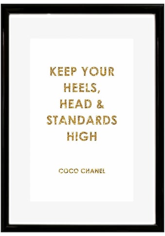 Leonique Bild »Spruch: Keep your heels, …«, 30/40 cm, gerahmt kaufen