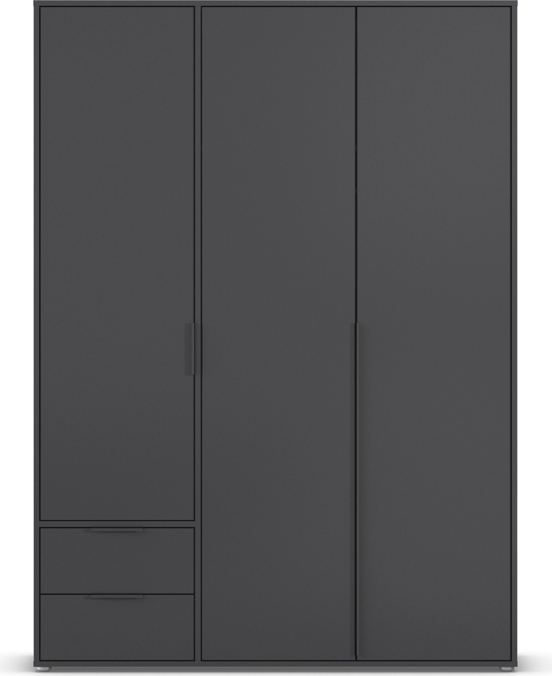 rauch Drehtürenschrank »Kleiderschrank Schrank Garderobe Wäscheschrank NAGATA viel Stauraum« in 3 verschiedenen Ausstattungen BASIC/CLASSIC/PREMIUM,  mit Schubladen sowie Stangengriffen TOPSELLER MADE IN GERMANY