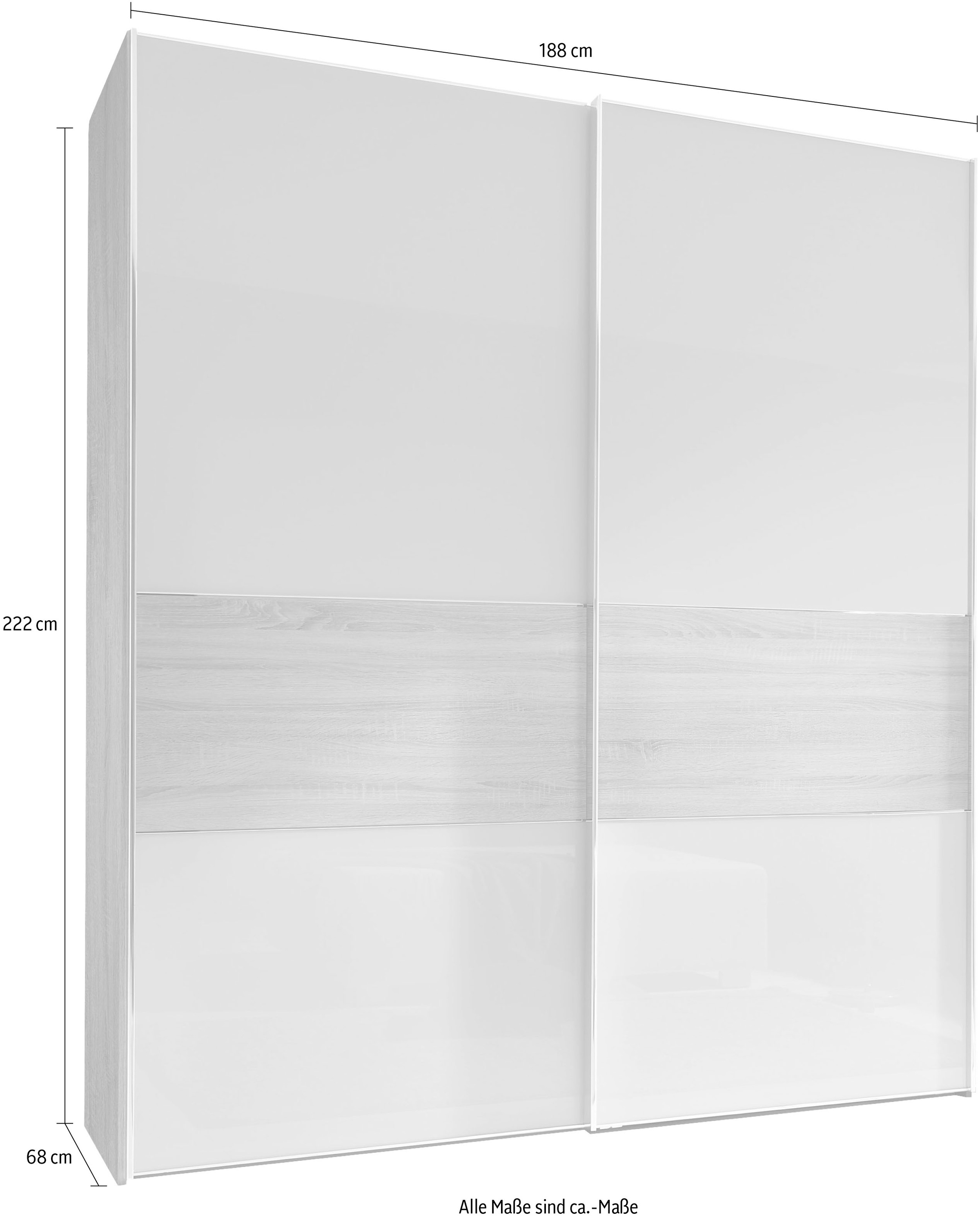 STAUD Schwebetürenschrank »Sinfonie Plus, edles Design in hochwertiger Qualität, Made in Germany« In vier verschiedenen Ausstattungsvarianten