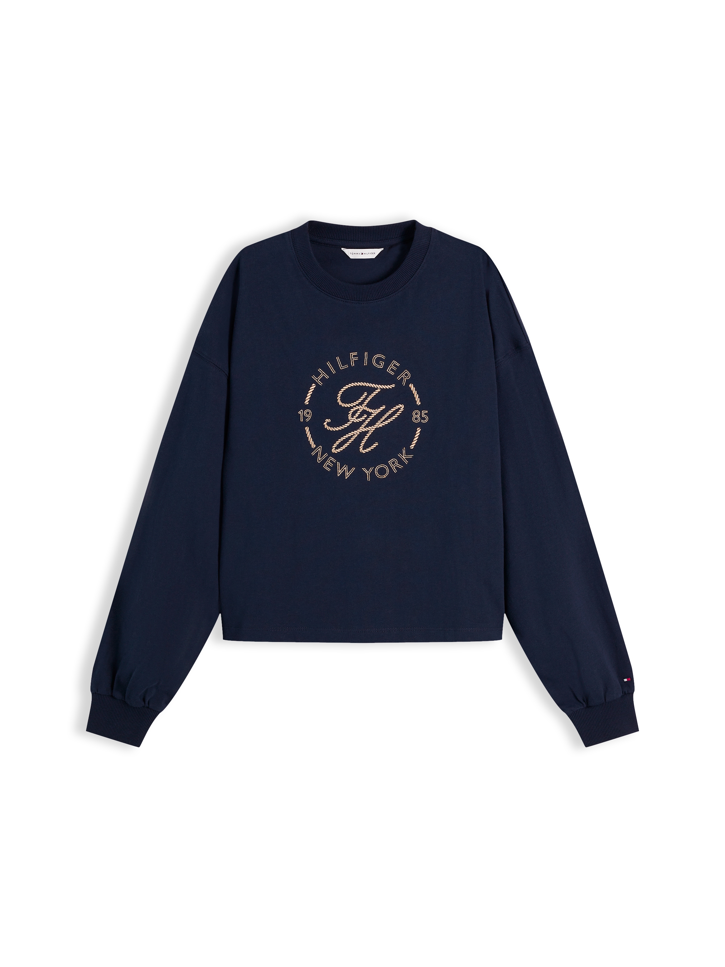 Tommy Hilfiger Sweatshirt »TH Relaxed Fit Rundhals-Sweatshirt«, Baumwolle, relaxed fit
