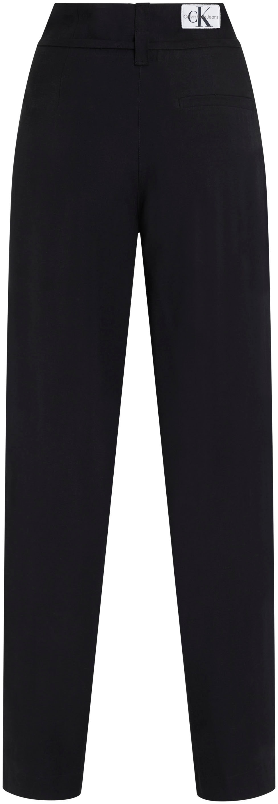 Calvin Klein Jeans Webhose »WAIST TIES TAPERED TWILL PANT«, mit Logomarkenlabel