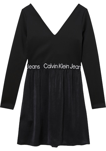 Calvin Klein Jeans Plus Skaterkleid »PLUS LOGO ELASTIC V-NECK DRESS«, mit Calvin Klein... kaufen