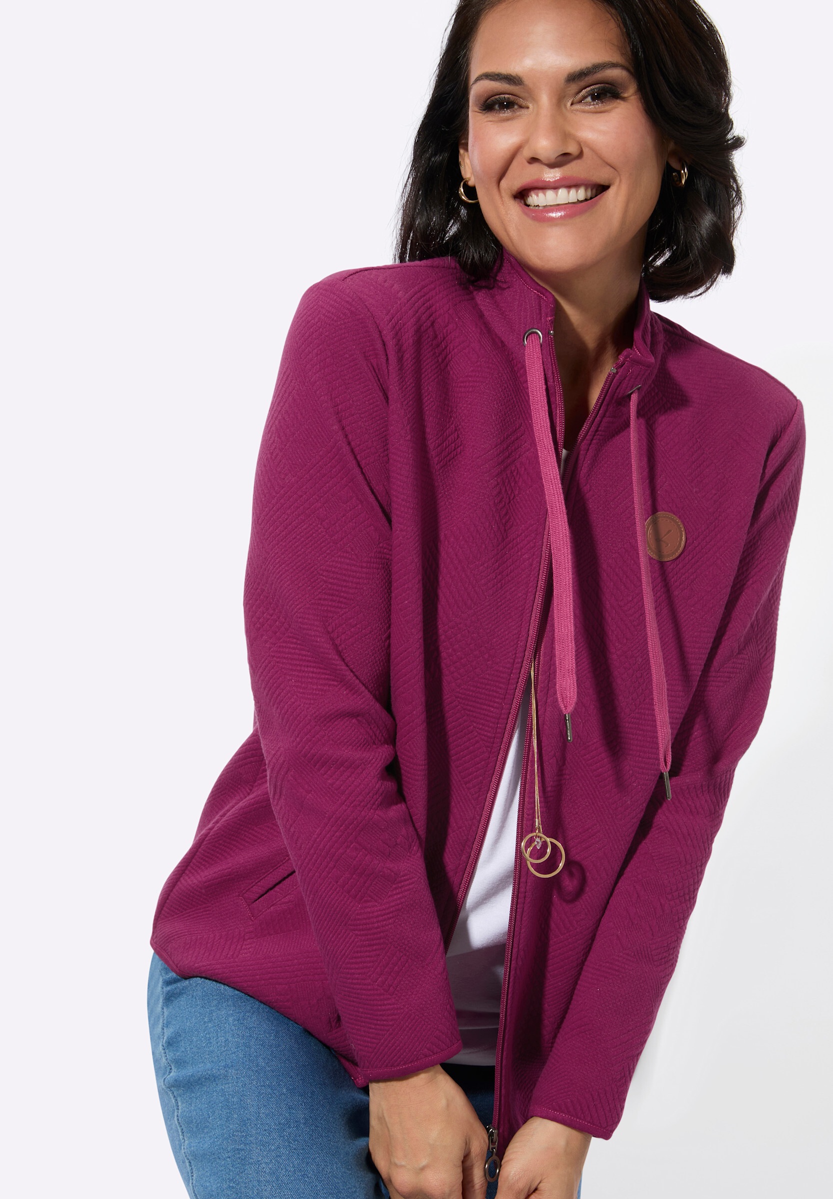 Witt Shirtjacke »Shirtjacke Shirtjacke im Jacquard-Mustermix«