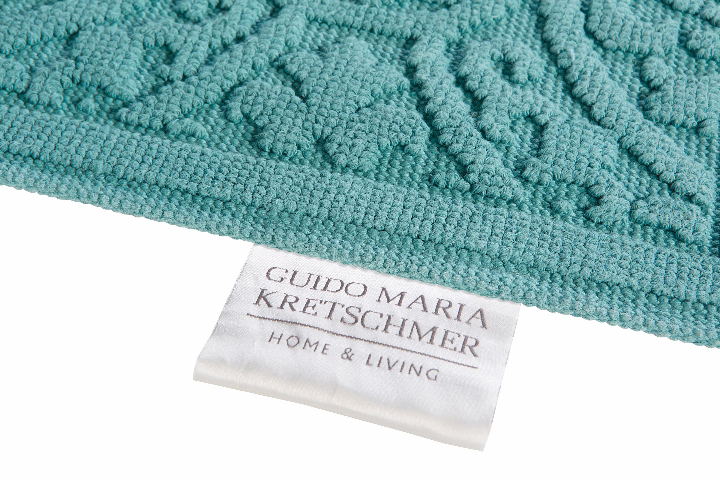 Guido Maria Kretschmer Home&Living Badematte »Garden Pastels«, Höhe 3 mm, rutschhemmend beschichtet, fußbodenheizungsgeeignet-schnell trocknend-strapazierfähig, Badteppich, Hoch-Tief-Effekte, auch als 2 tlg. Set erhältlich