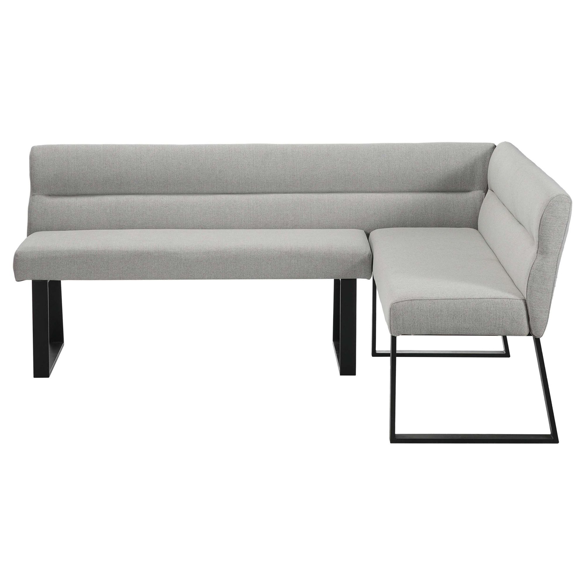 OTTO home Essbank »Ivanna« schwarzes Metallgestell, Webstoff Bezug, Breite 193/152