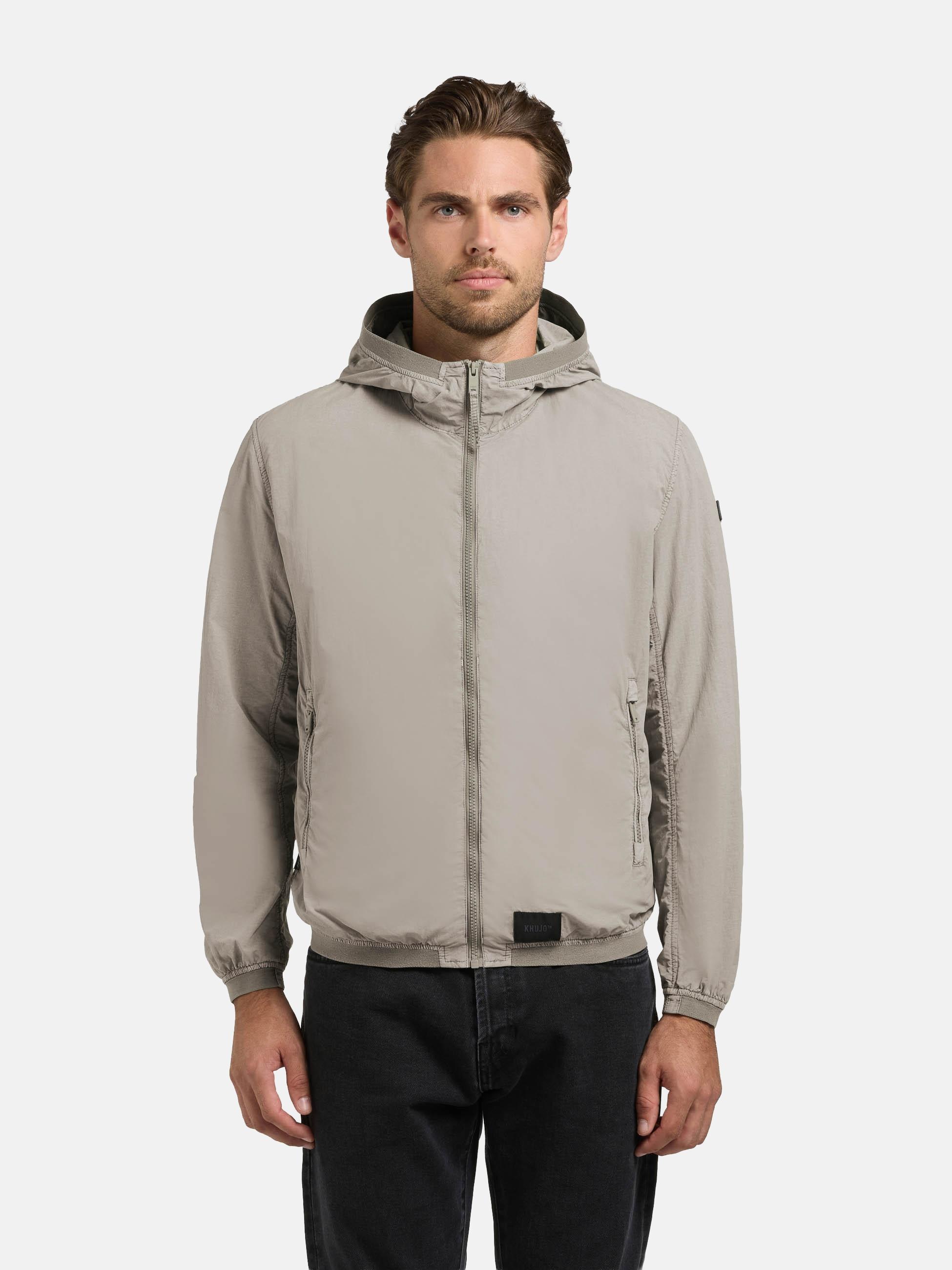 khujo Funktionsjacke »Übergangsjacke Derf« mit Kapuze leichte Übergangsjacke mit Kapuze