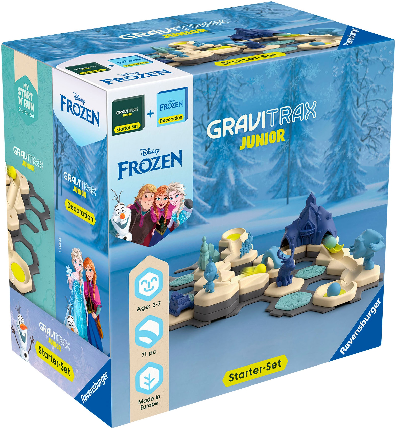 Ravensburger Kugelbahn-Bausatz »GraviTrax Junior Starter Set Disney Frozen«, Made in Germany