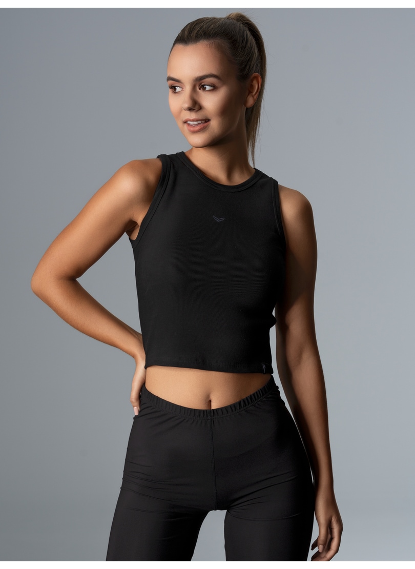 Crop-Top »TRIGEMA Cropped Top aus elastischem Doppelripp«, (1 tlg.)