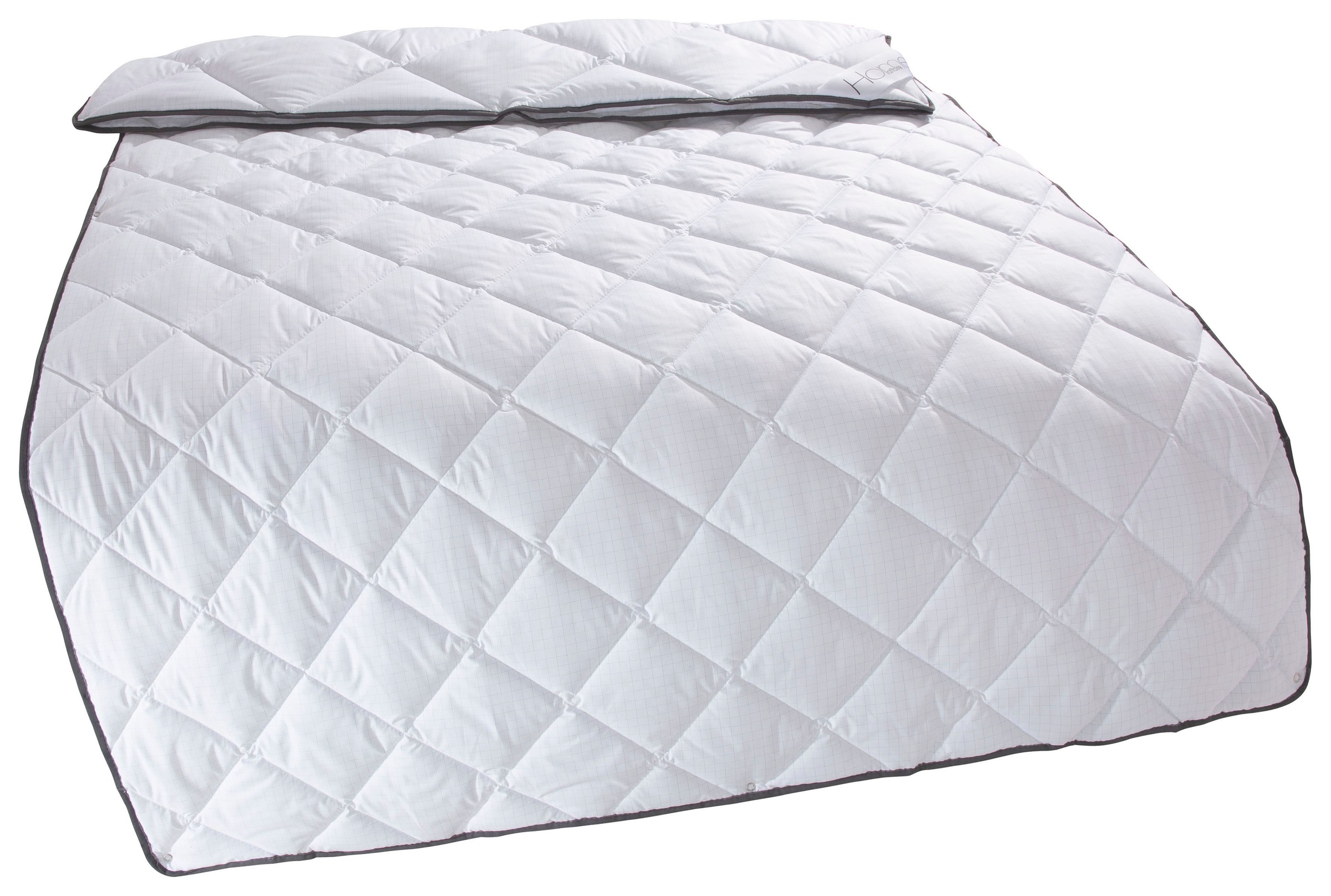Home affaire Microfaserbettdecke »Murau, Bettdecke 135x200 cm, 155x220 cm mit antistatischer Wirkung«, 4-Jahreszeiten, Füllung Polyester, Bezug Microfaser Carbon, (1 St.), Bettdecken, Sommer, Winter, 4-JZB, Decke mit Blauen Engel zertifiziert