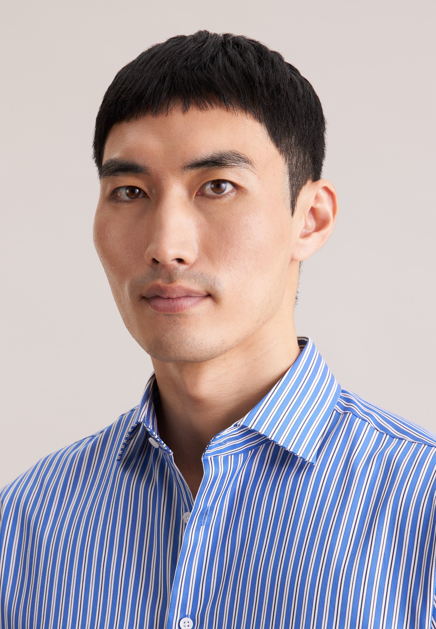 seidensticker Businesshemd »Schwarze Rose« Regular 1/1 Kentkragen Gestreift