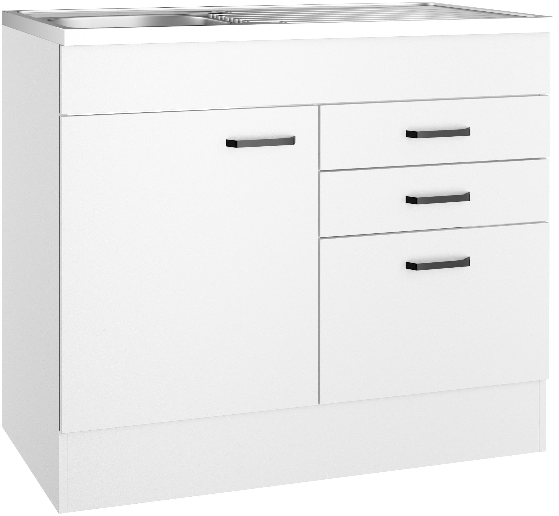 OPTIFIT Spülenschrank »OPTImulti« Breite 100 cm, Tiefe 60 cm, mit Spülenauflage