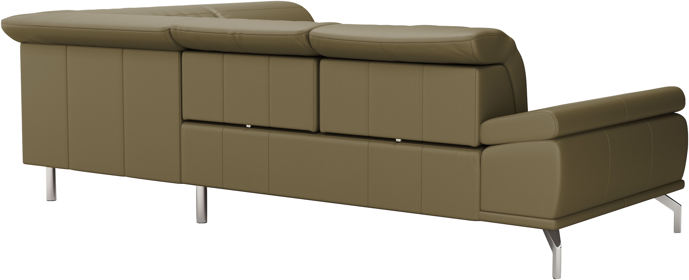 Places of Style Ecksofa »Caluna«, Inkl.Sitztiefenverstellung, wahlweise mit Kopf- und Armteilverstellung