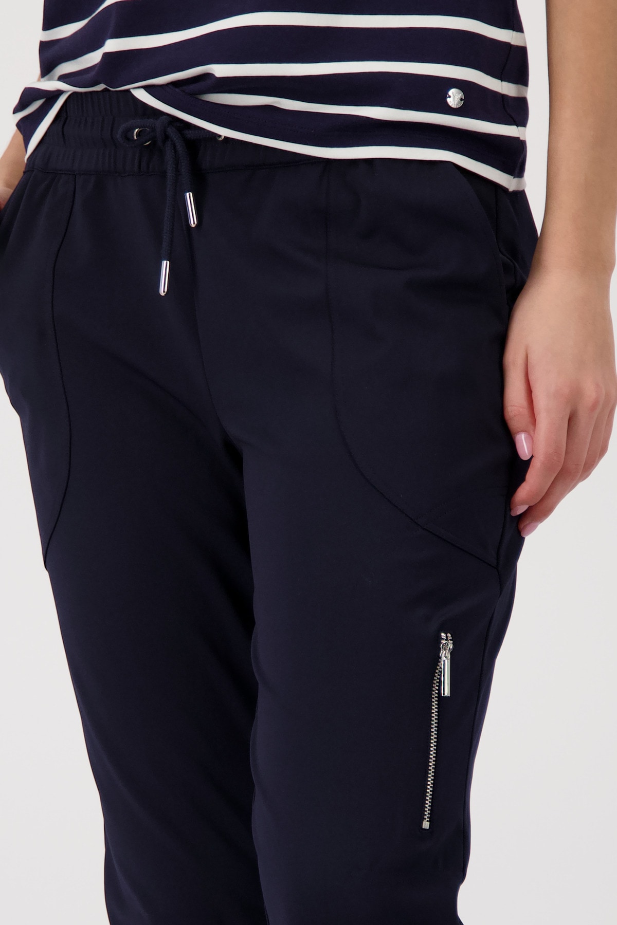 Monari Jogger Pants »Hose Jill Basic«  Regular fit mit Reißverschlusstasche