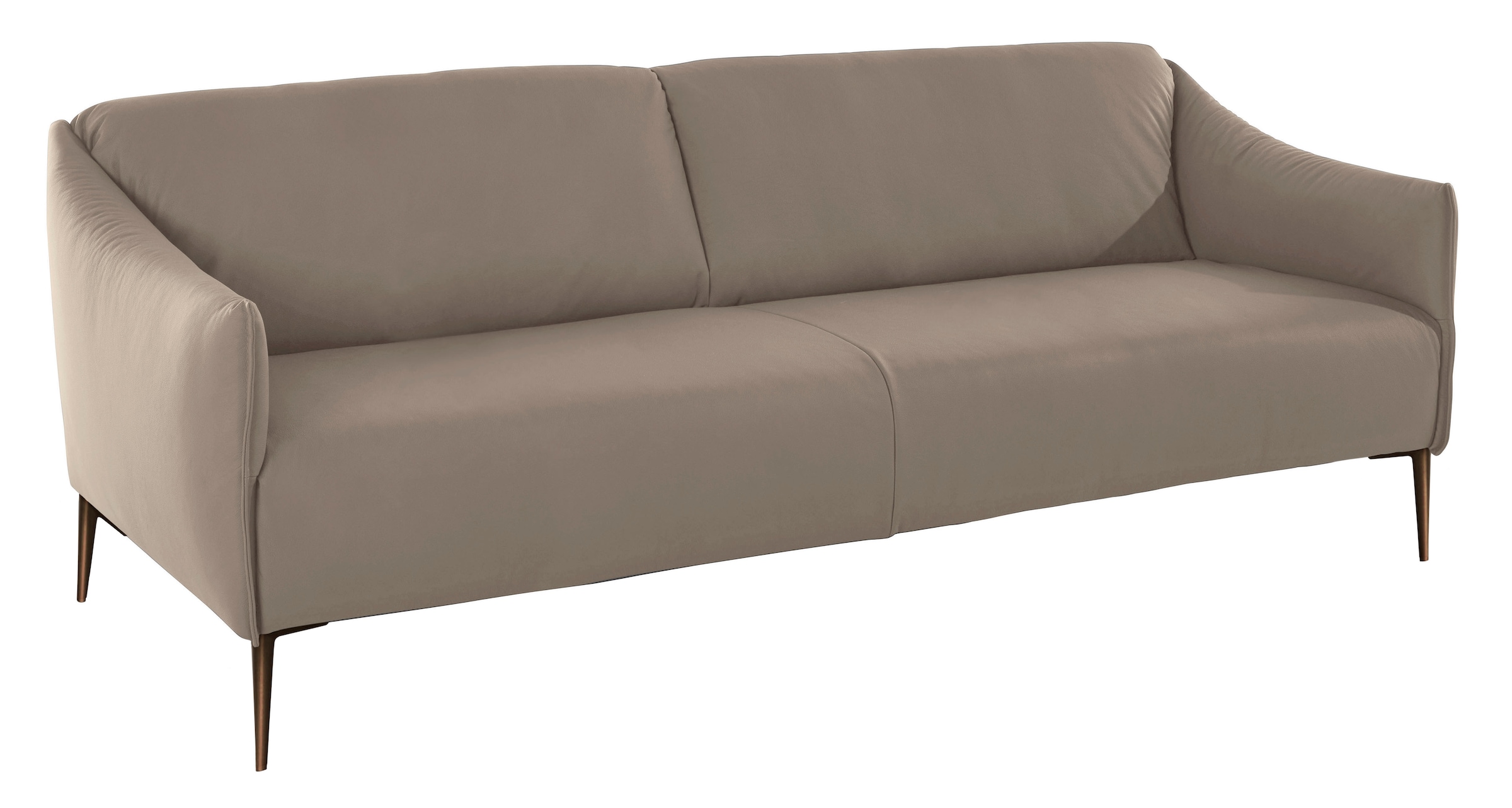 W.SCHILLIG 2,5-Sitzer »sally Design-Sofa, Loungesofa, bequem, schmale Armlehnen, Breite 194cm« mit Metallfüßen in Bronze pulverbeschichtet, Breite 194 cm