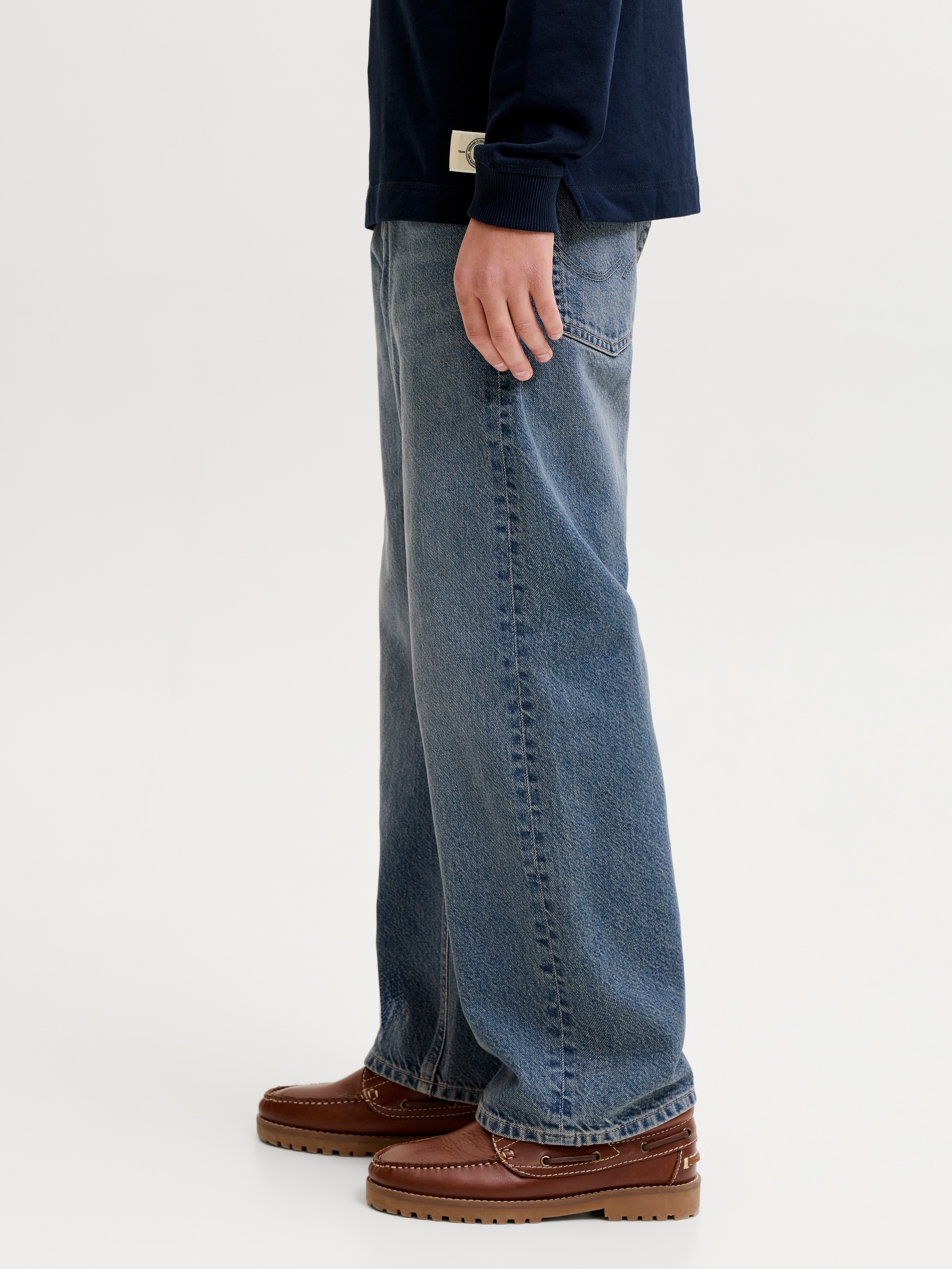 Jack & Jones Junior Relax-fit-Jeans »JJIALEX JJORIGINAL SQ 032 SN JNR« Baumwolle, relaxed fit