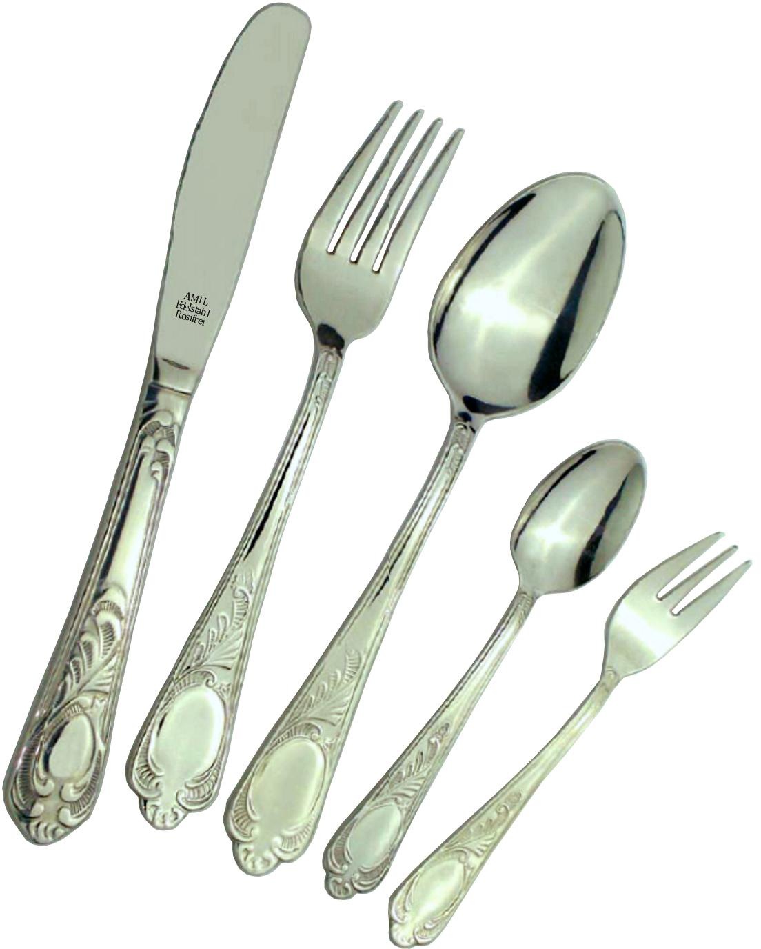 AMIL Besteck-Set »8825«, (Set, 60 tlg.), Edelstahl 18/0, hochglanzpoliert