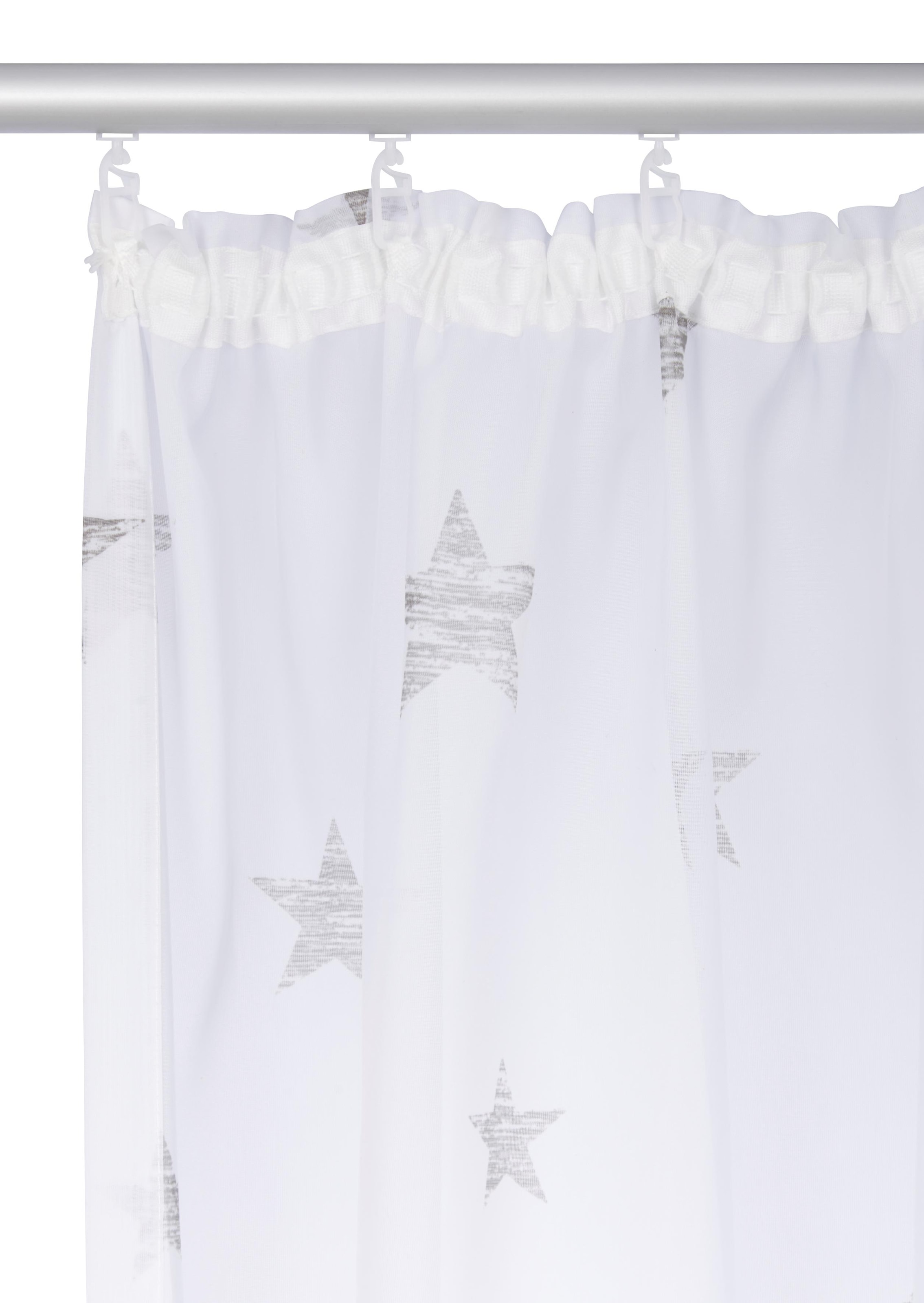 Gardine Transparent, Polyester Online Voile, OTTO im St.), (1 my »Stern«, Shop home