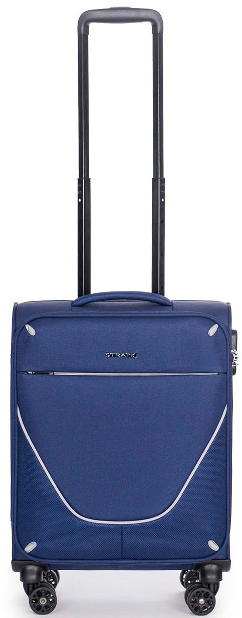 Stratic Herren Weichgepäck-Trolley »Strong S« 38 l 4 Rollen Handgepäck Reisekoffer Reisegepäck Zahlenschloss in blau, Größe B/H/T: 40 cm x 55 cm x...