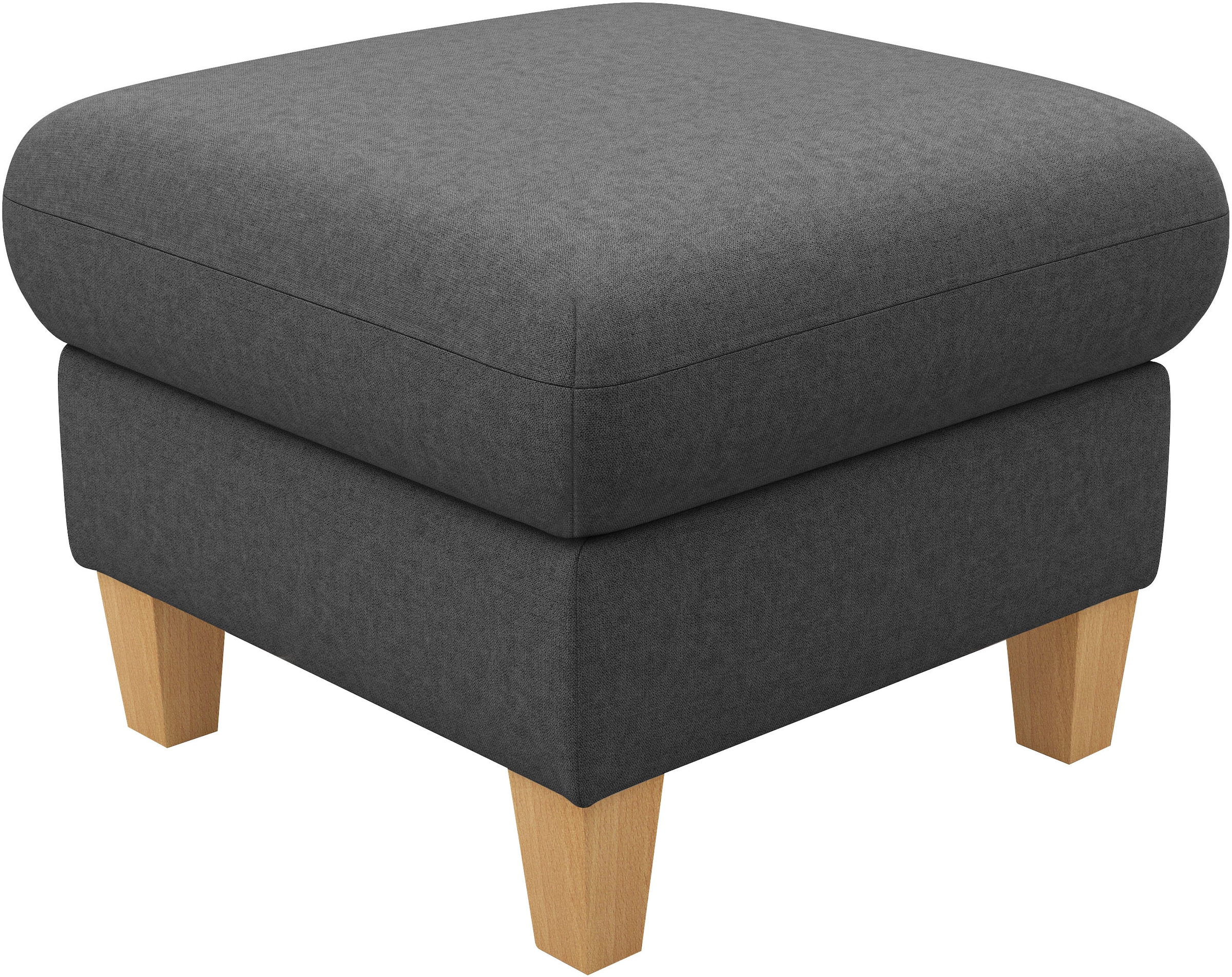 Home affaire Polsterhocker »Rochelle« 1 Stk. tlg. Massive 12 cm Holzbeine