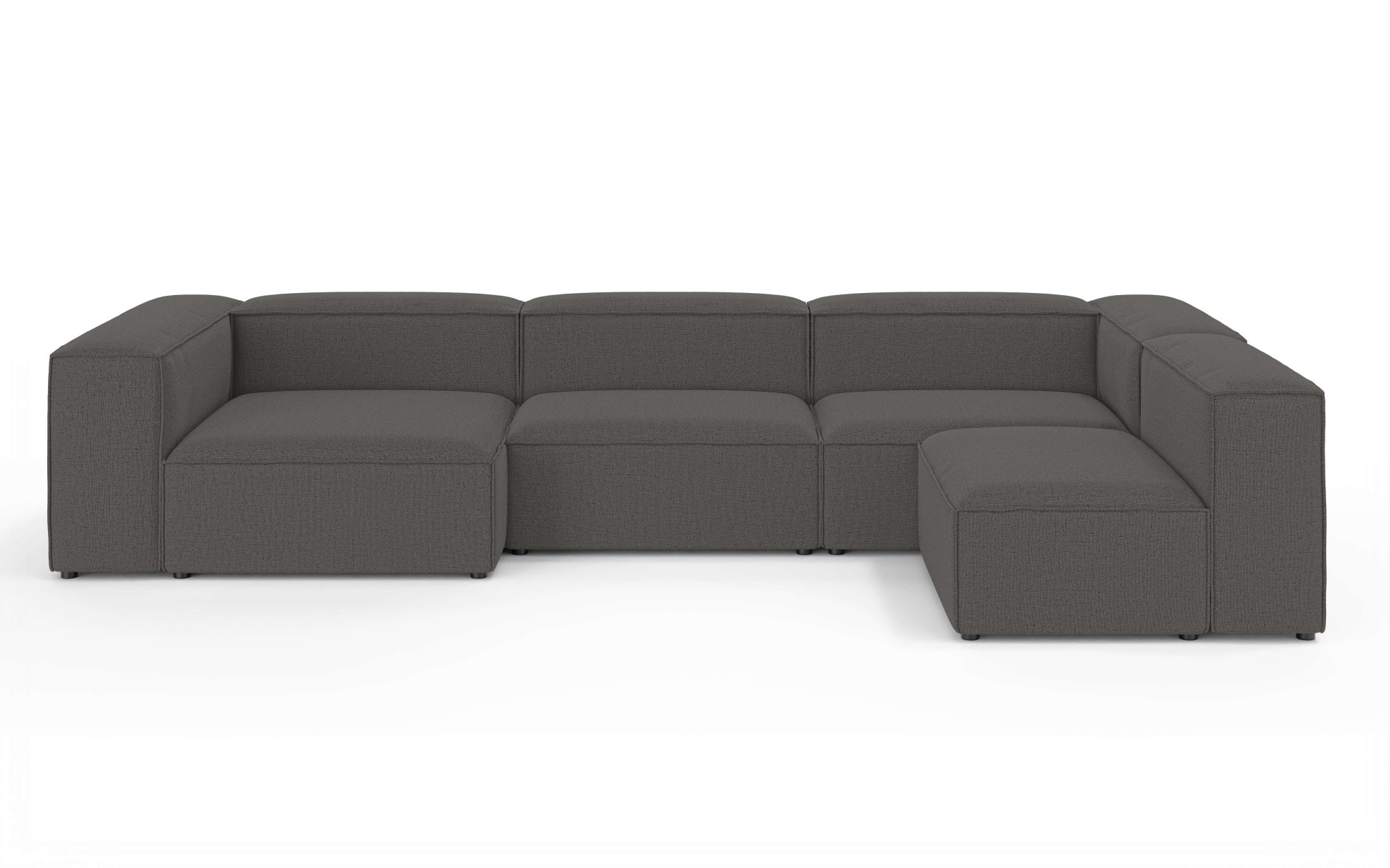 INOSIGN Wohnlandschaft »HAILY U-Form mit Ottomane links/rechts, Maße B/T/H: 360/200/72 cm«, als Modul oder separat verwendbar, für individuelle Zusammenstellung