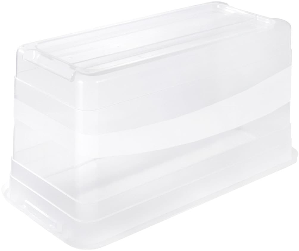 keeeper Aufbewahrungsbox »Cornelia, 2er Set, 83 L, 79,5 x 39,5 x 40 cm« durch Clips verschließbar, Griffe am Boden