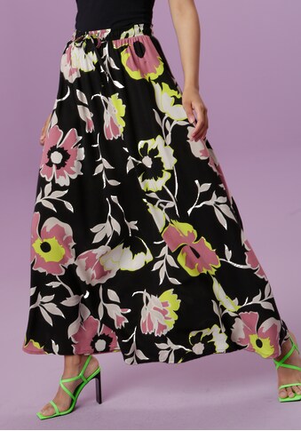 Aniston CASUAL Maxirock, mit großflächigen, graphischen Blumen bedruckt - NEUE KOLLEKTION kaufen