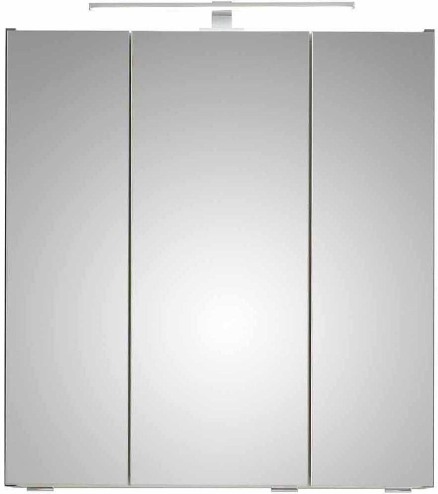 Saphir Badmöbel-Set »Quickset 5-teilig, Waschbeckenunterschrank mit LED-Spiegelschrank« 6 Stk. tlg.