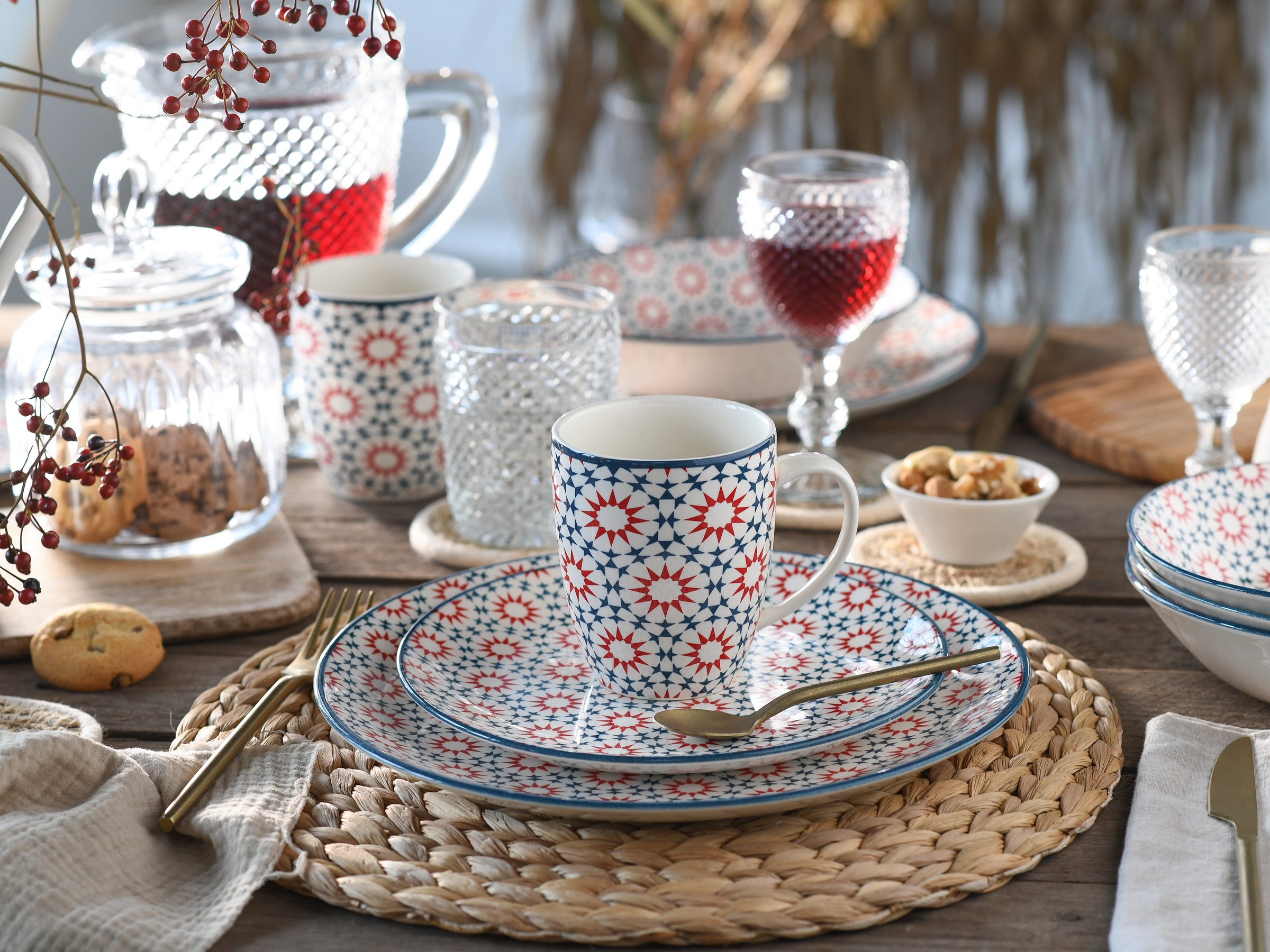 CreaTable Kombiservice »Stella«, (Set, 16 tlg.), orientalisch mediterraner Stil