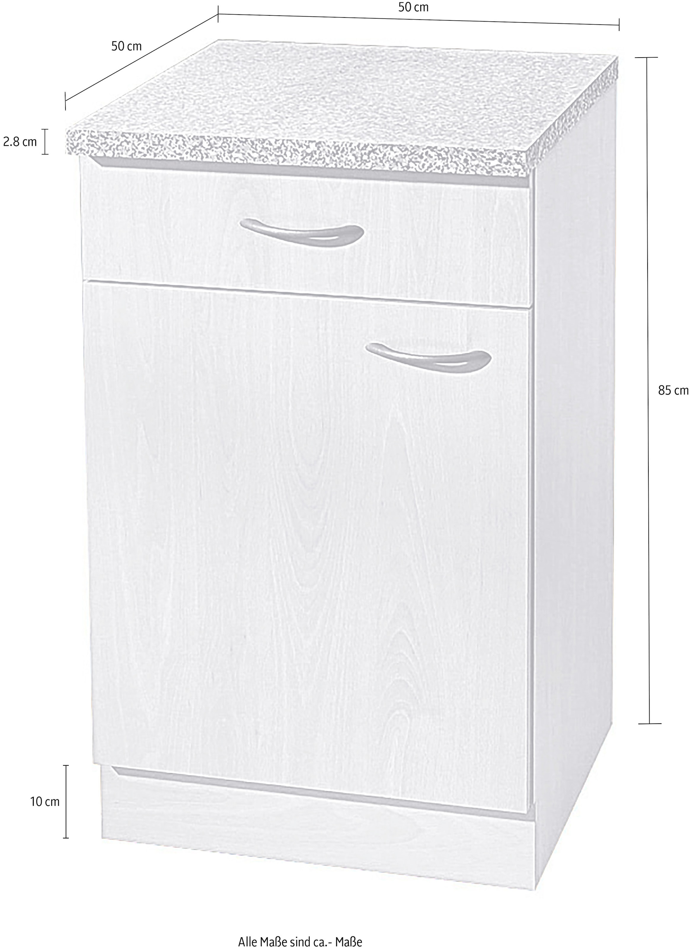 wiho Küchen Unterschrank »Kiel«, 50 cm breit, 50 cm tief