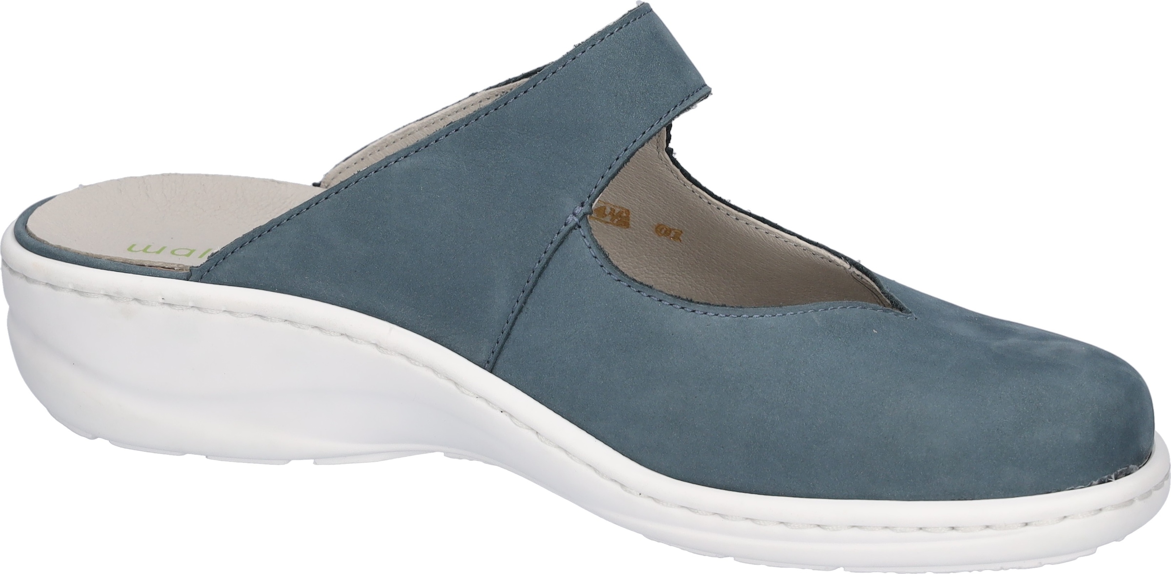 Waldläufer Clog »HERIA«  Hausschuh, Sommerschuh, Klettschuh in Komfortweite H (= sehr weit)