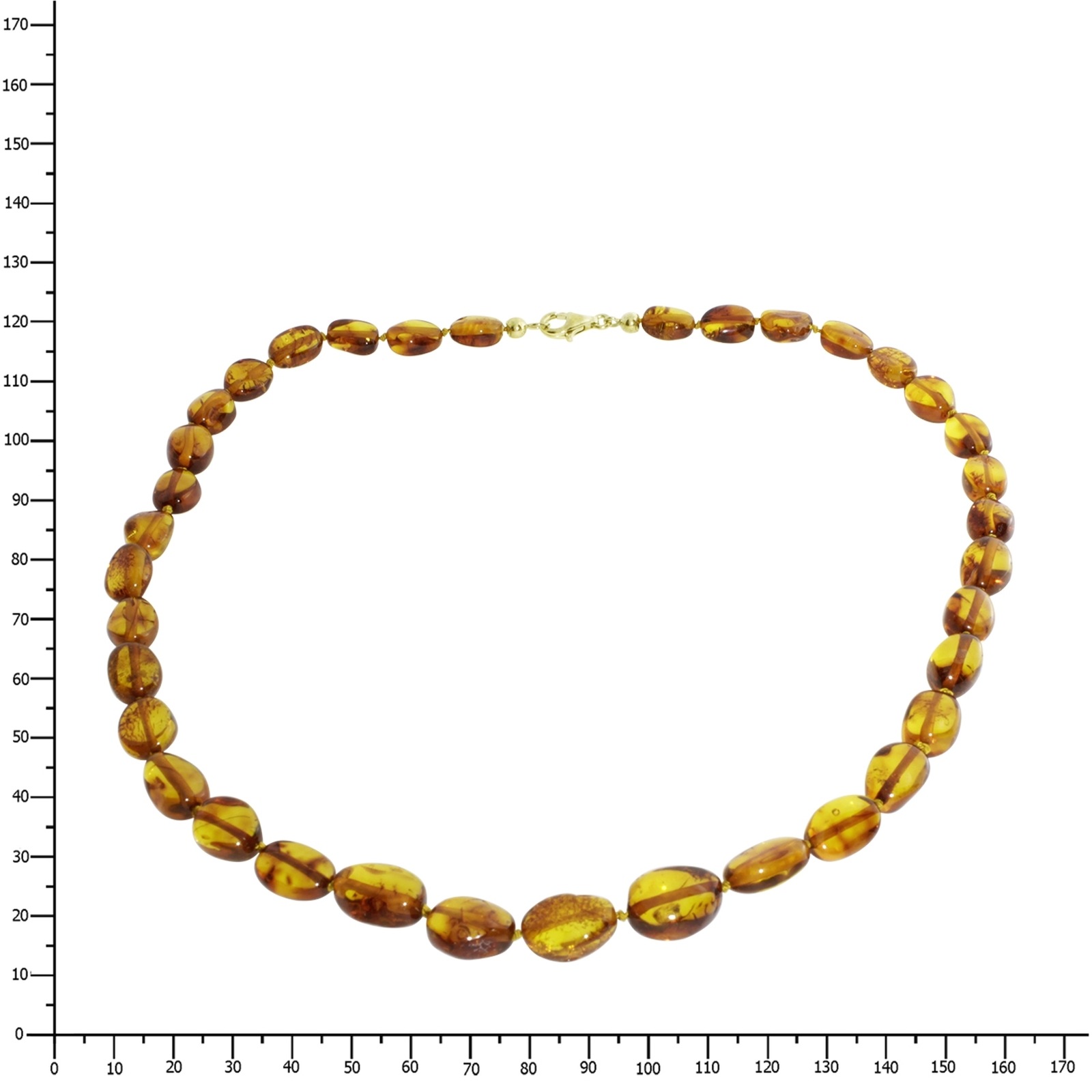 OSTSEE-SCHMUCK Kette ohne Anhänger »- Tocessa - Bernstein -,«
