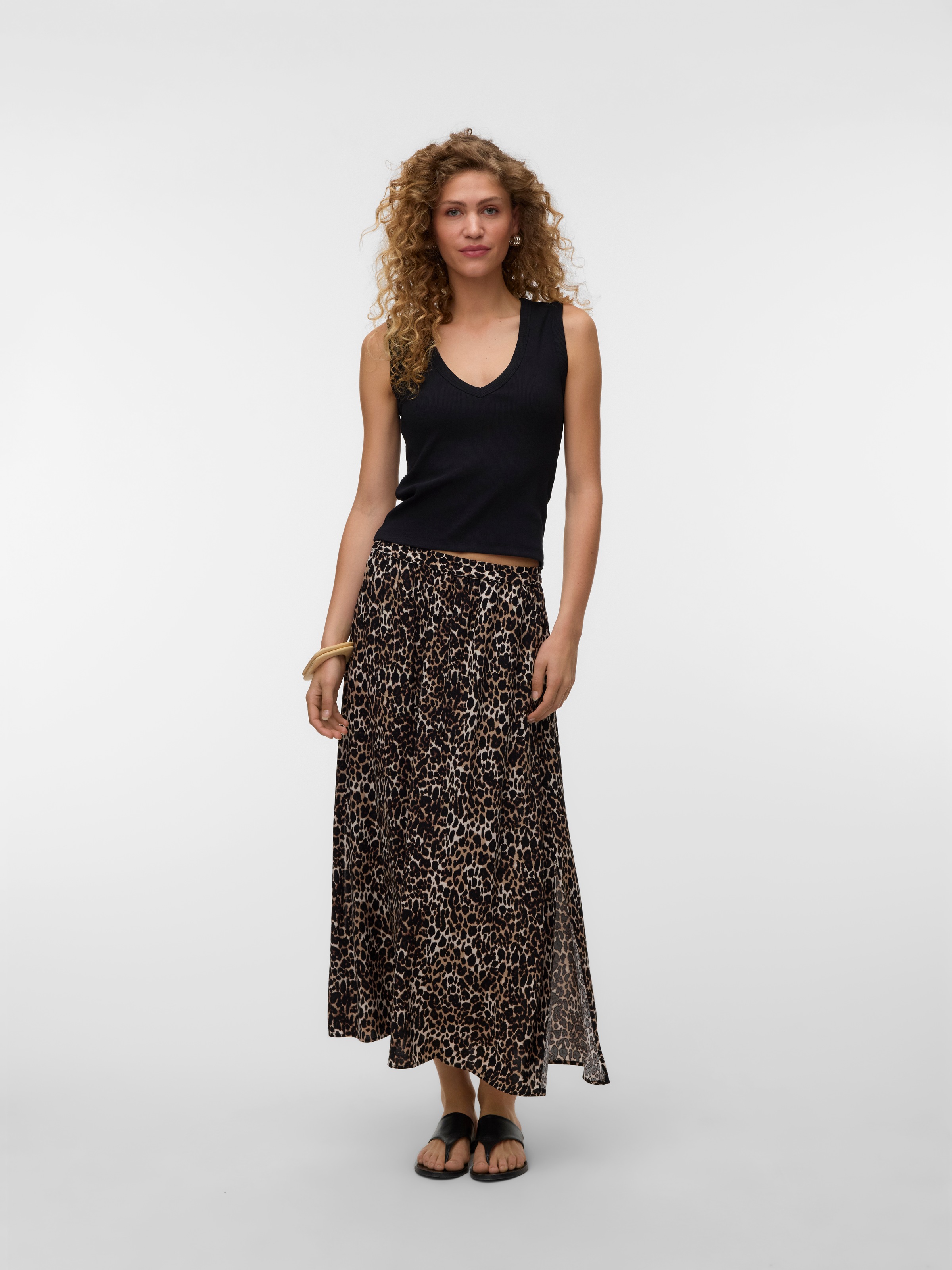 Vero Moda Maxirock »VMEASY JOY MAXI SLIT SKIRT WVN GA« Viskose, elastisches Bündchen