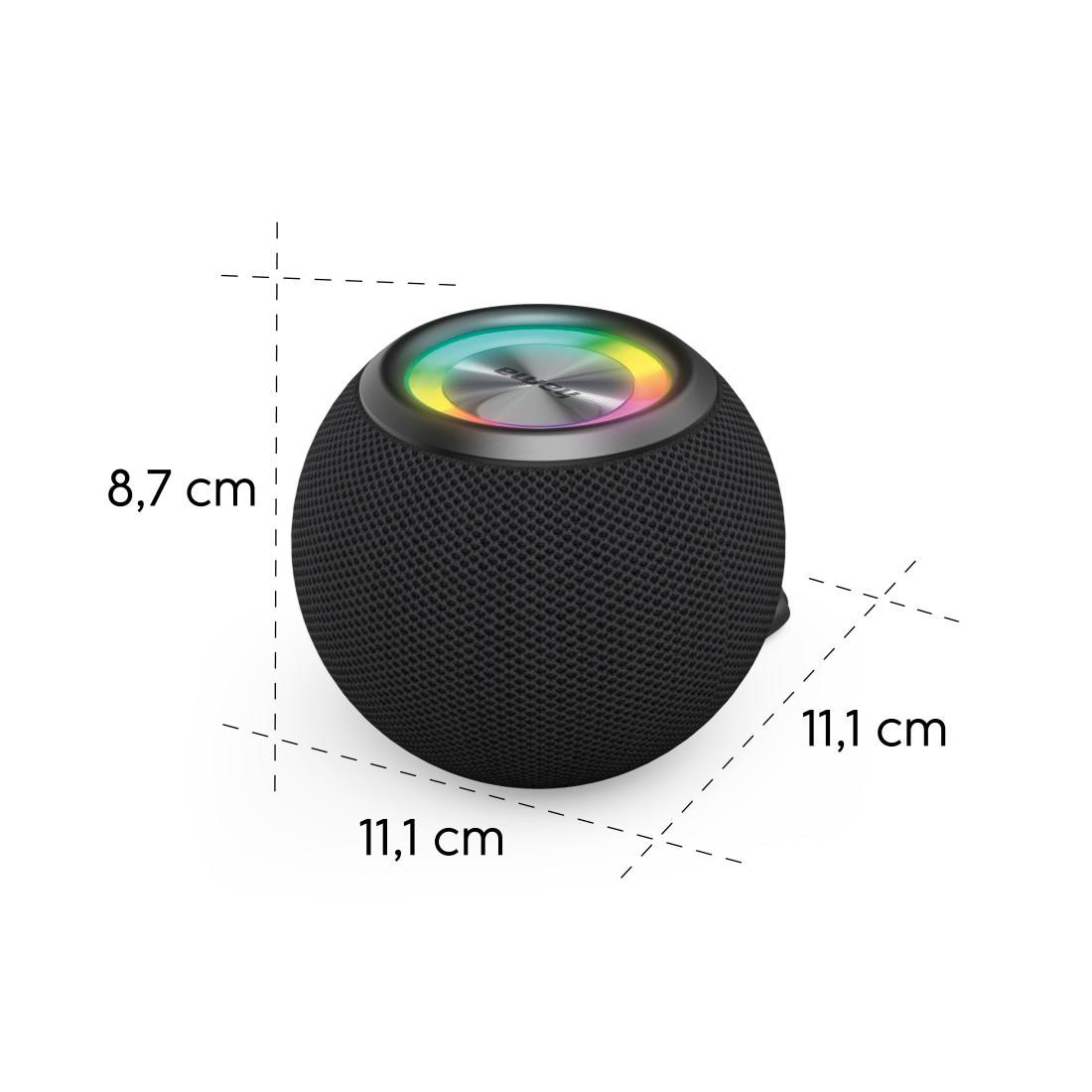 Hama Bluetooth-Lautsprecher »Bluetooth®-Lautsprecher "Ball Shape Speaker", 5 Licht-Modi, 5W« (Bluetooth Beleuchtungseffekte | Freisprechfunktion | Pairing 5 W) Integrierte Freisprecheinrichtung