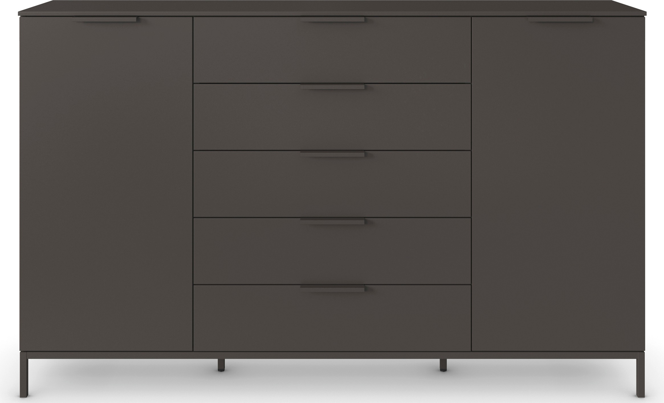 rauch Kombikommode »Kommode Türkommode Sideboard Kombikommode FLIPP« Breite 160/180 cm mit 4 Einlegeböden,  2-türig mit  5 Schubladen und Soft-Close-Funktion in zwei Breiten