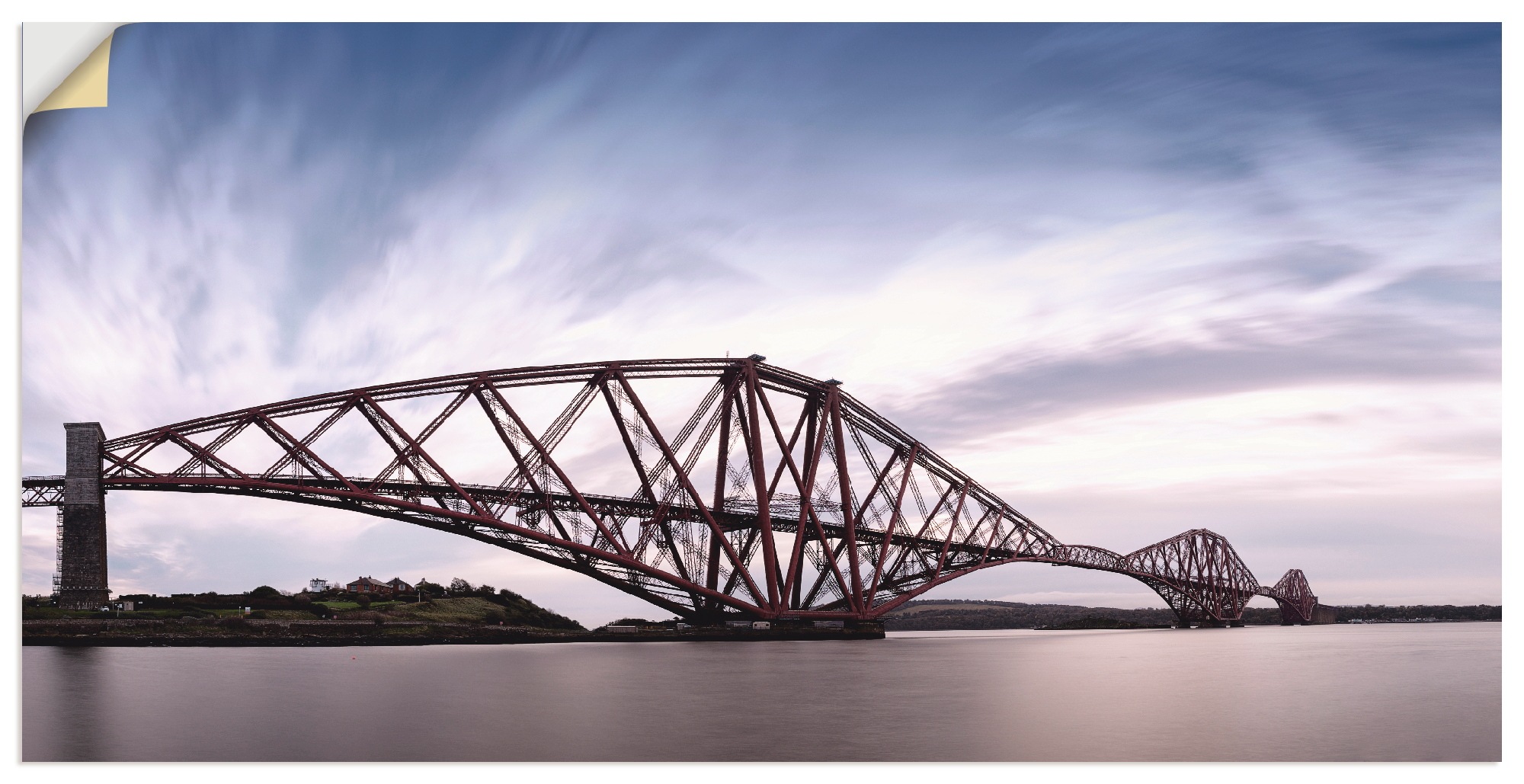 Artland Wandbild »Forth Bridge«, Brücken, (1 St.), in vielen Größen & Produktarten - Alubild / Outdoorbild für den Außenbereich, Leinwandbild, Poster, Wandaufkleber / Wandtattoo auch für Badezimmer geeignet