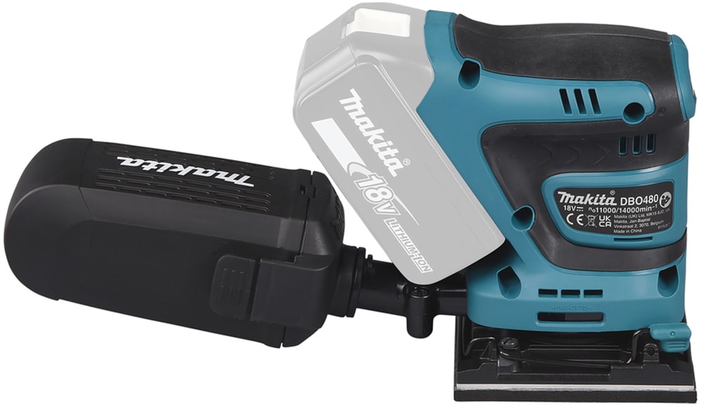 Makita Akku-Schwingschleifer »DBO480Z«, LXT 18V • 112x102 mm • 14.000 min-1, ohne Akku und Ladegerät