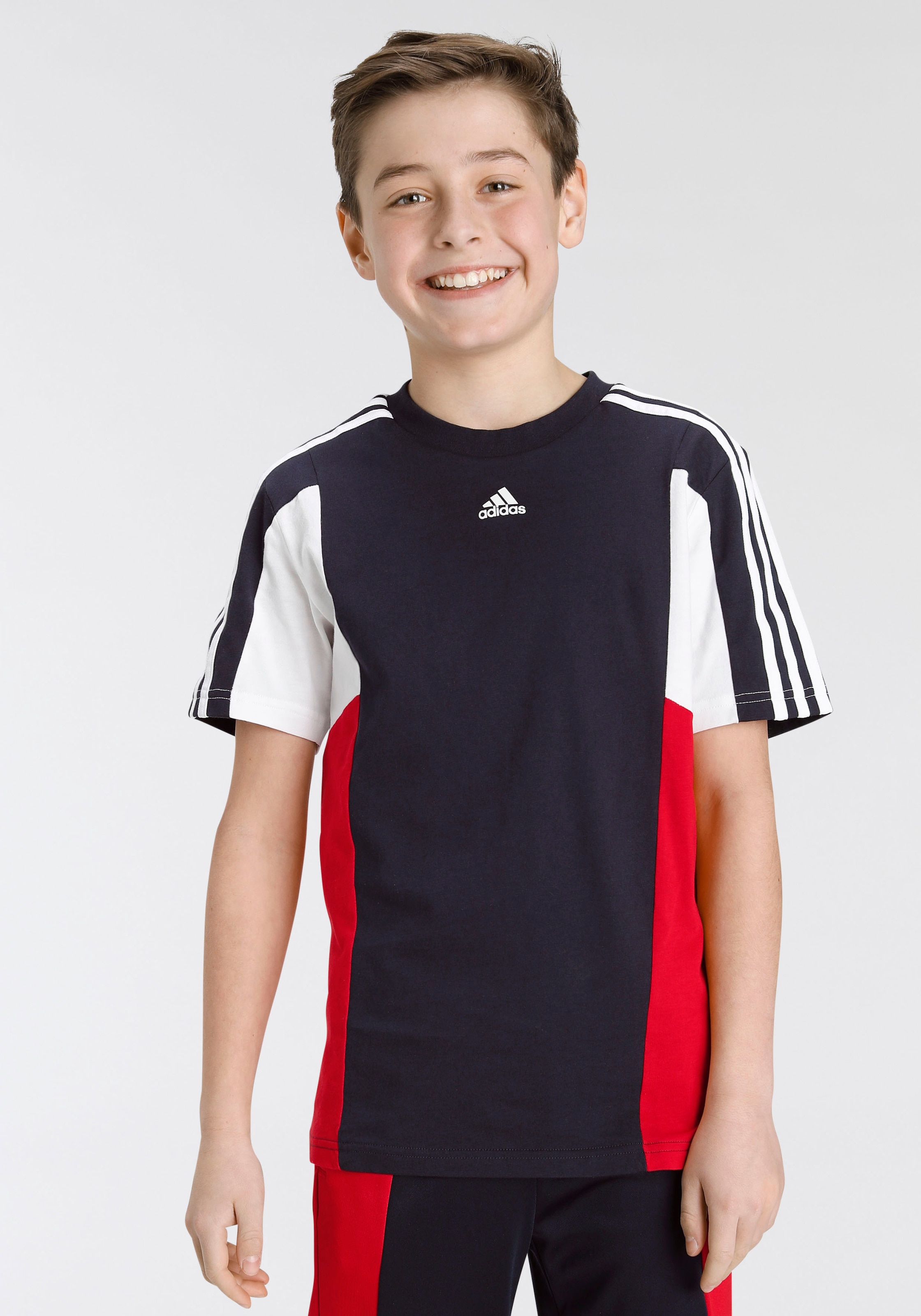 FIT« T-Shirt bei adidas REGULAR »COLORBLOCK Sportswear 3-STREIFEN OTTO