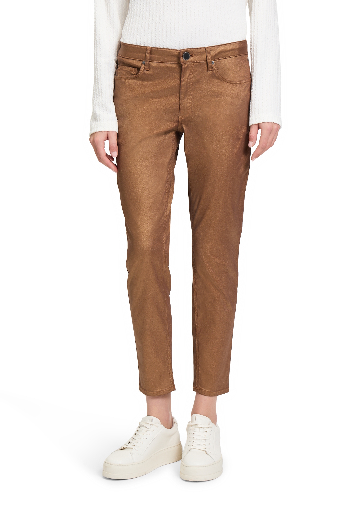 Betty&Co Relaxhose »Casual-Hose im Glitzer-Look«