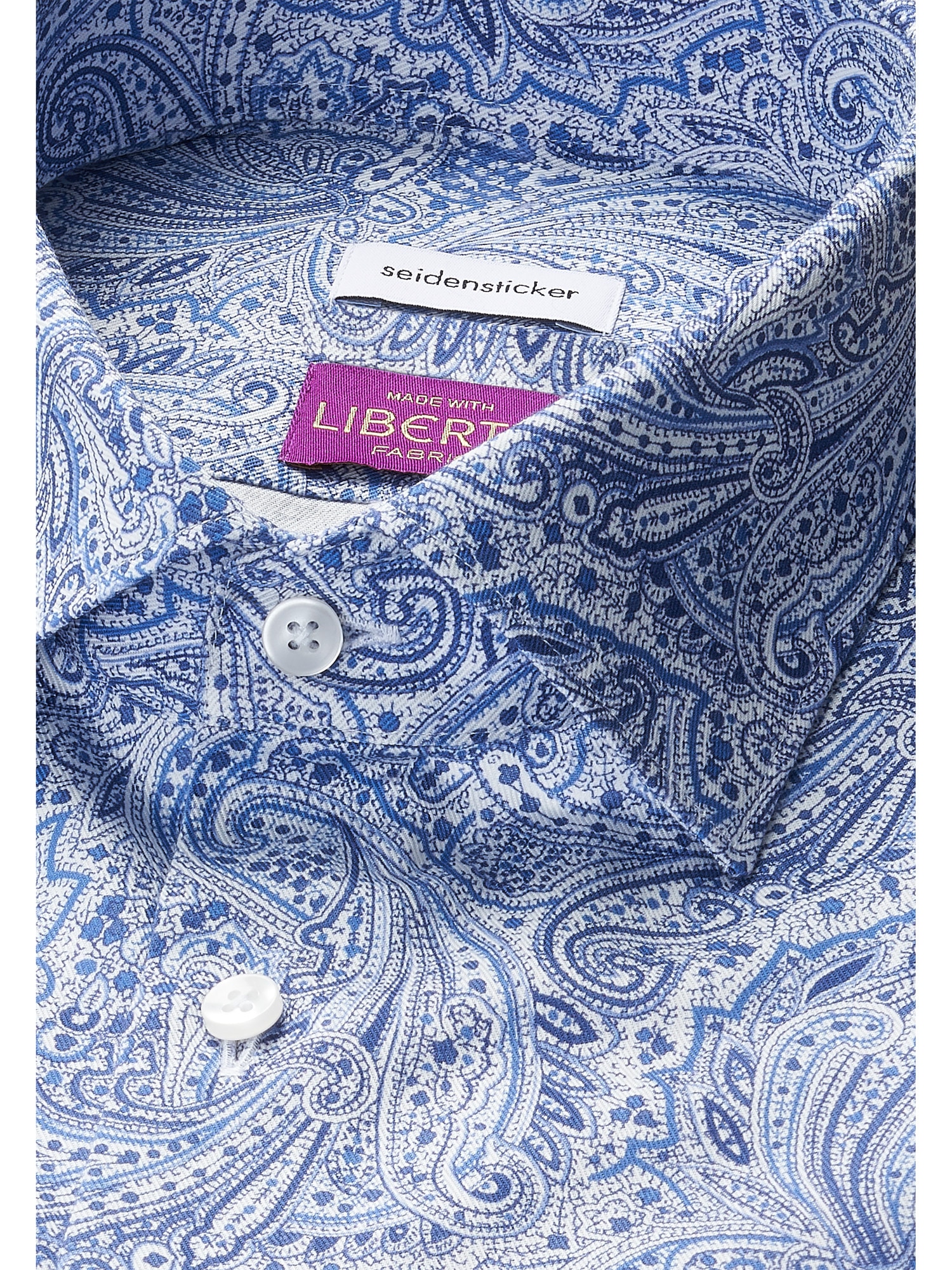 seidensticker Businesshemd »Schwarze Rose« Slim 1/1 Kentkragen Druck