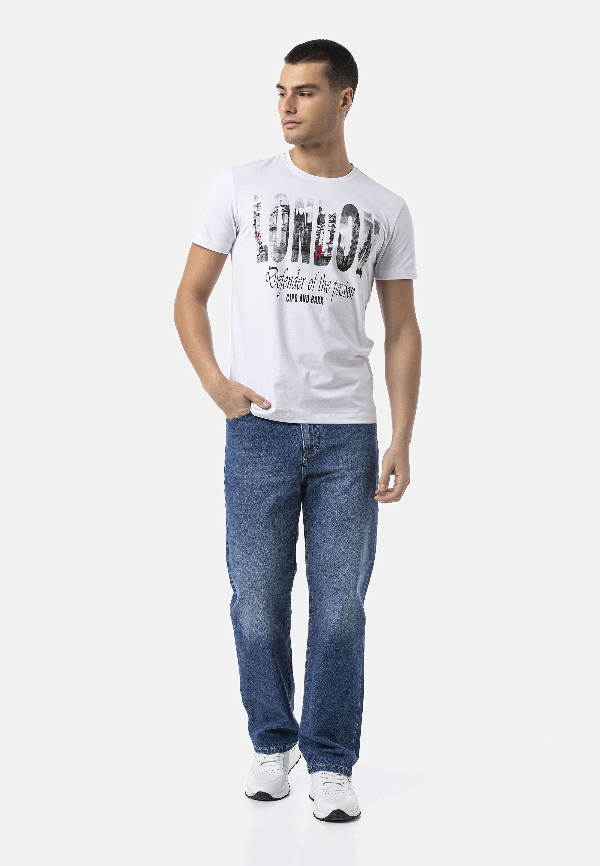 Cipo & Baxx T-Shirt »CT826« in Regular Fit