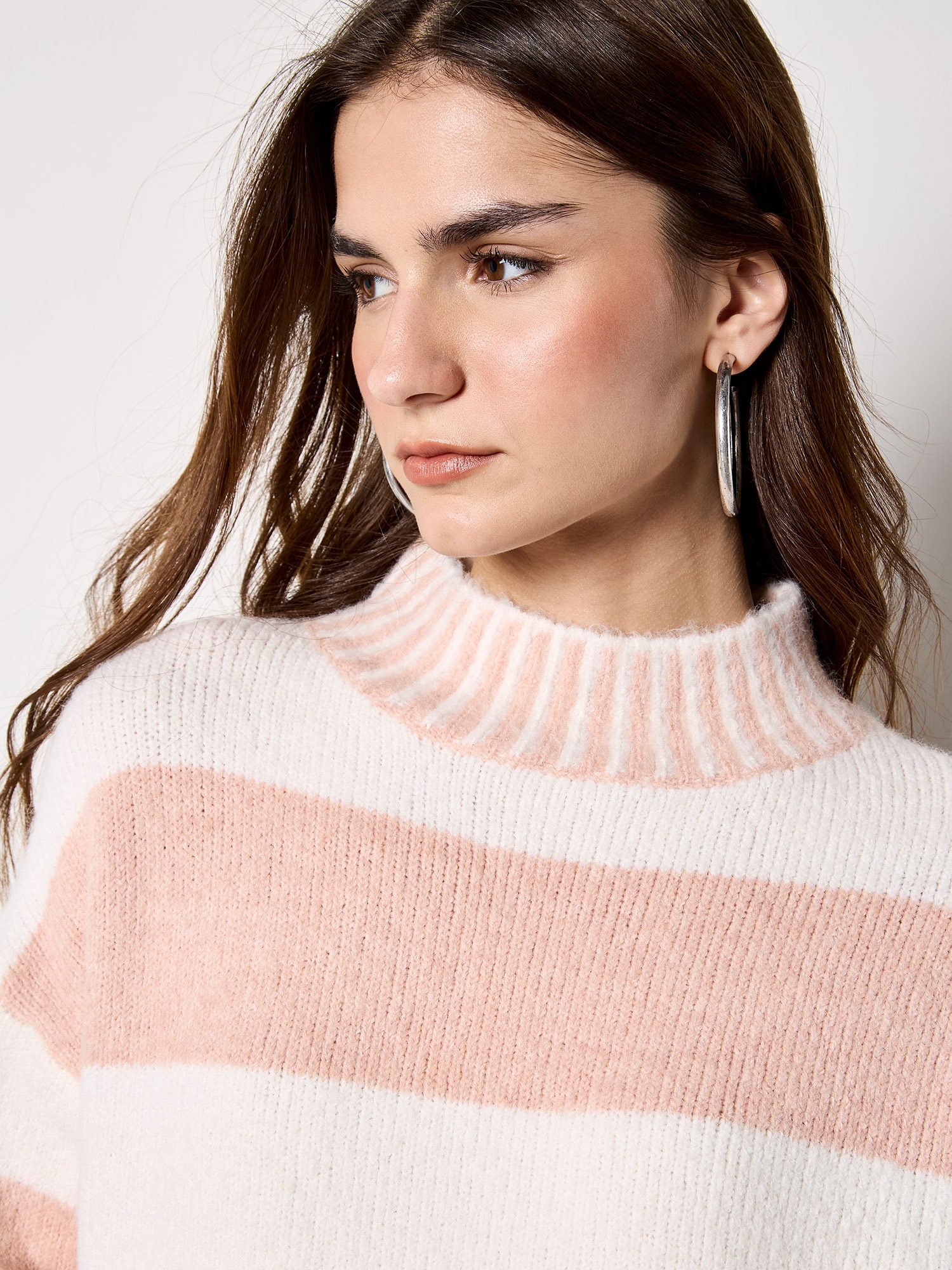 Apricot Stehkragenpullover »Pullover« mit Streifen