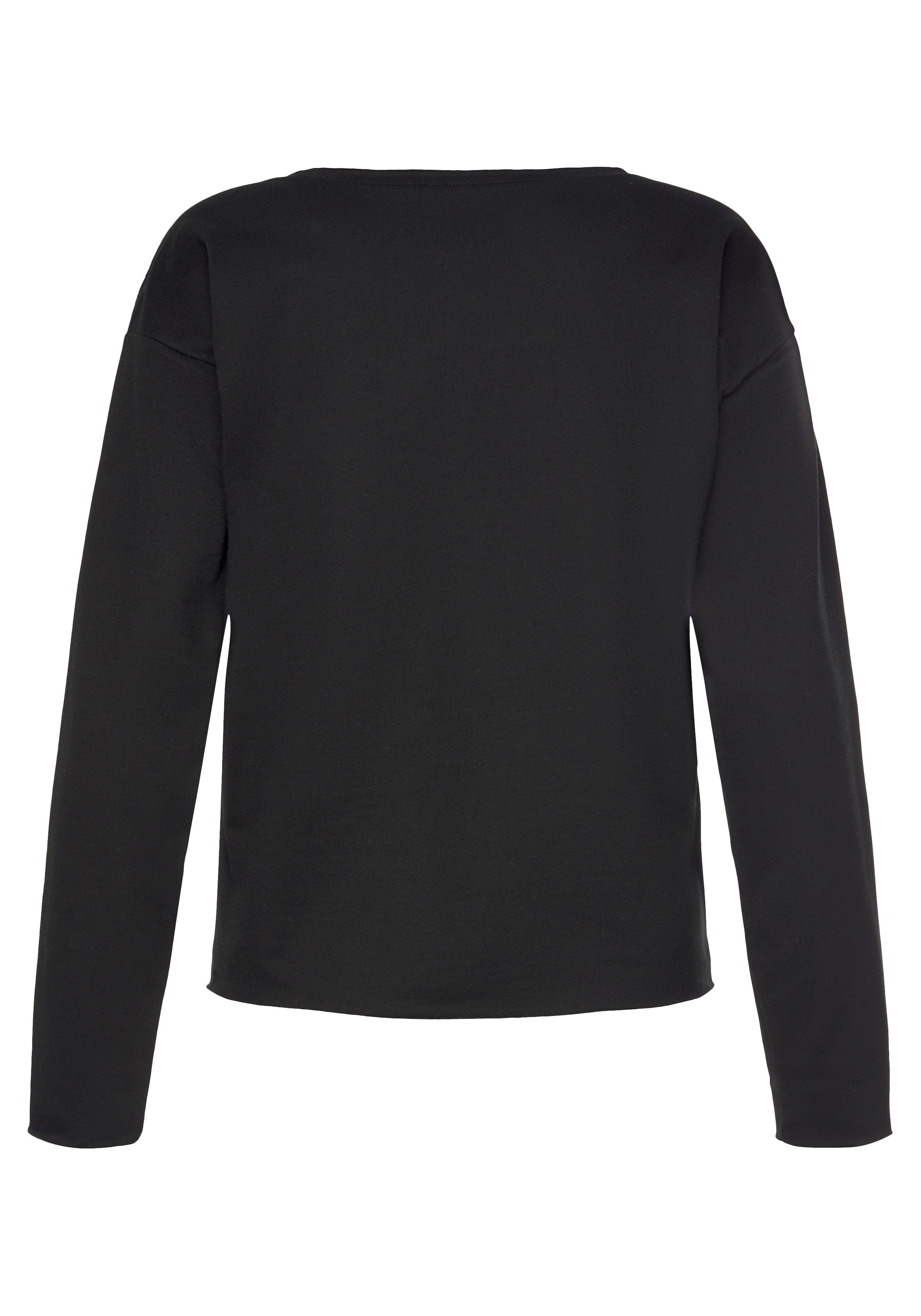 LASCANA Sweatshirt, Langarmshirt in locker sitzendem Schnitt, Loungewear